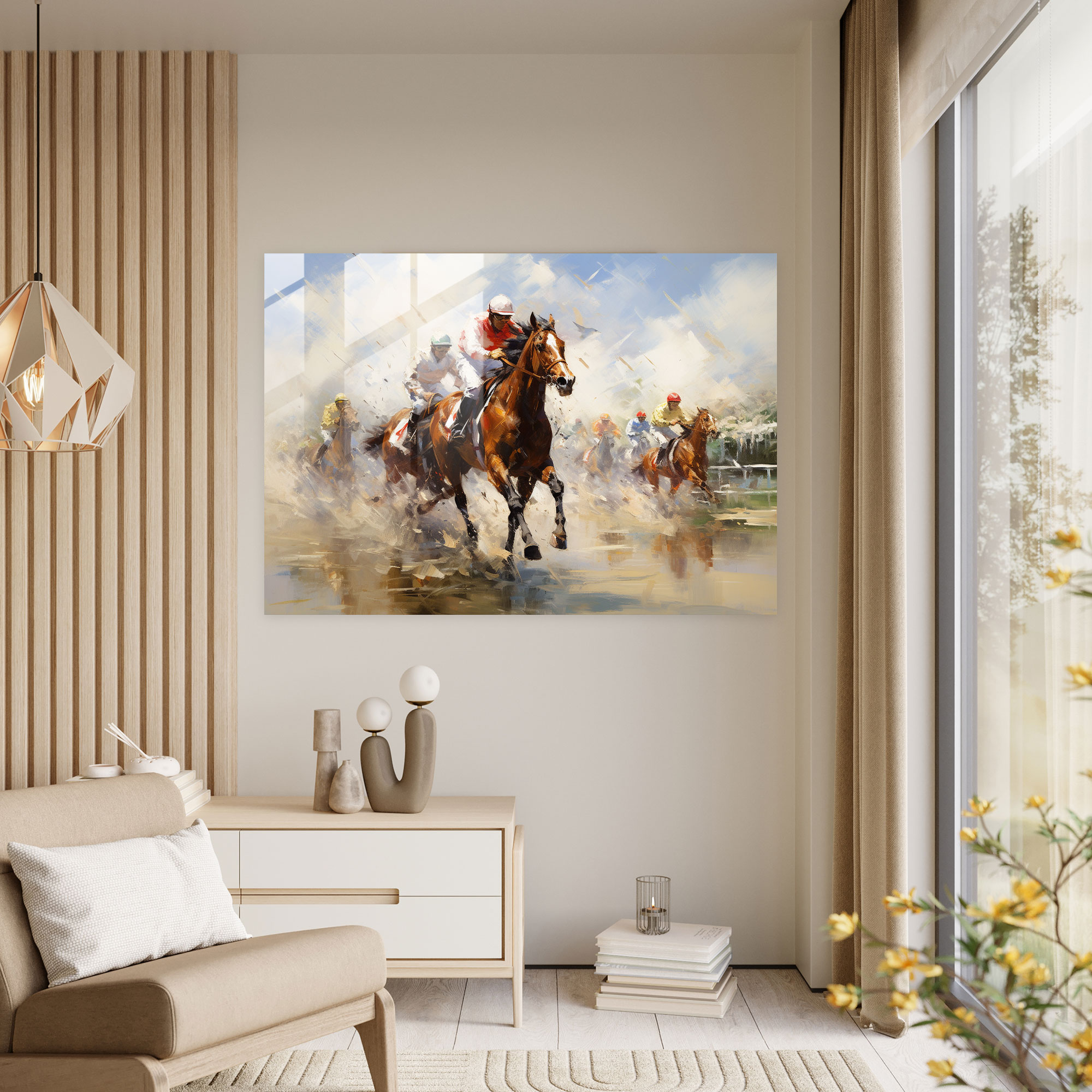 Gamble Home Decoration - Gamble, Horse Racing, Home Decoration, Modern Art