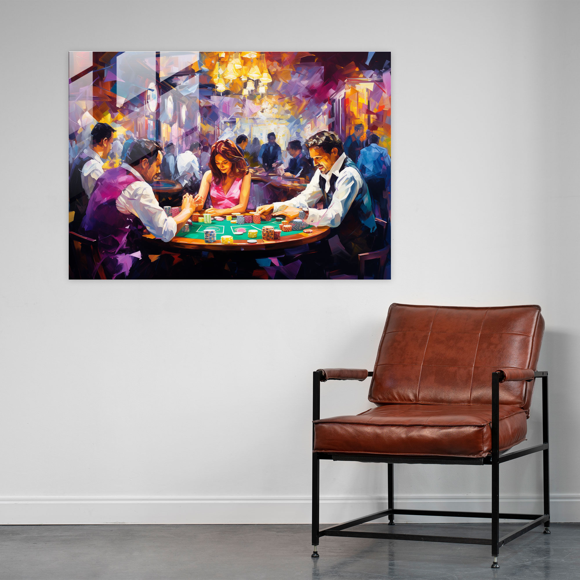 Gamble Glass Print - Gamble, Modern Art, Gamble, Glass Wall Art