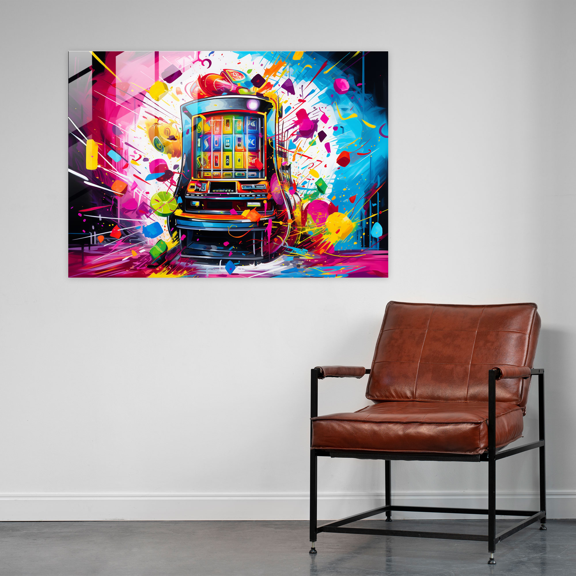 Gamble Pop Art Glass Print - Gamble, Glass Art, Wall Decoration, Glass Wall Art