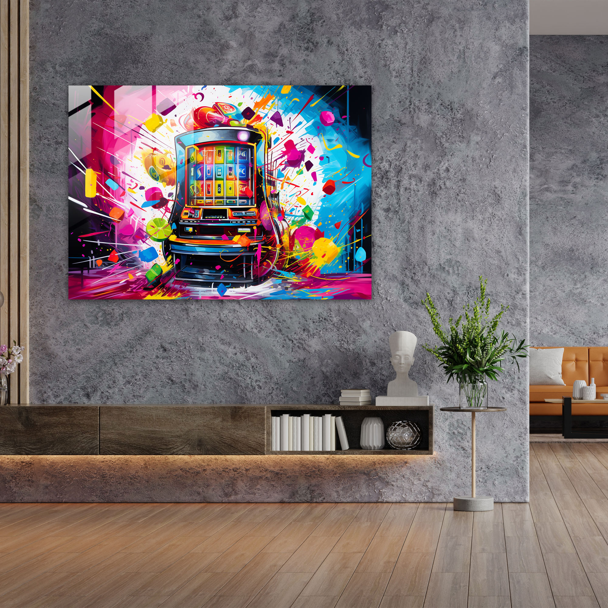 Gamble Pop Art Glass Print - Gamble, Glass Art, Wall Decoration, Glass Wall Art