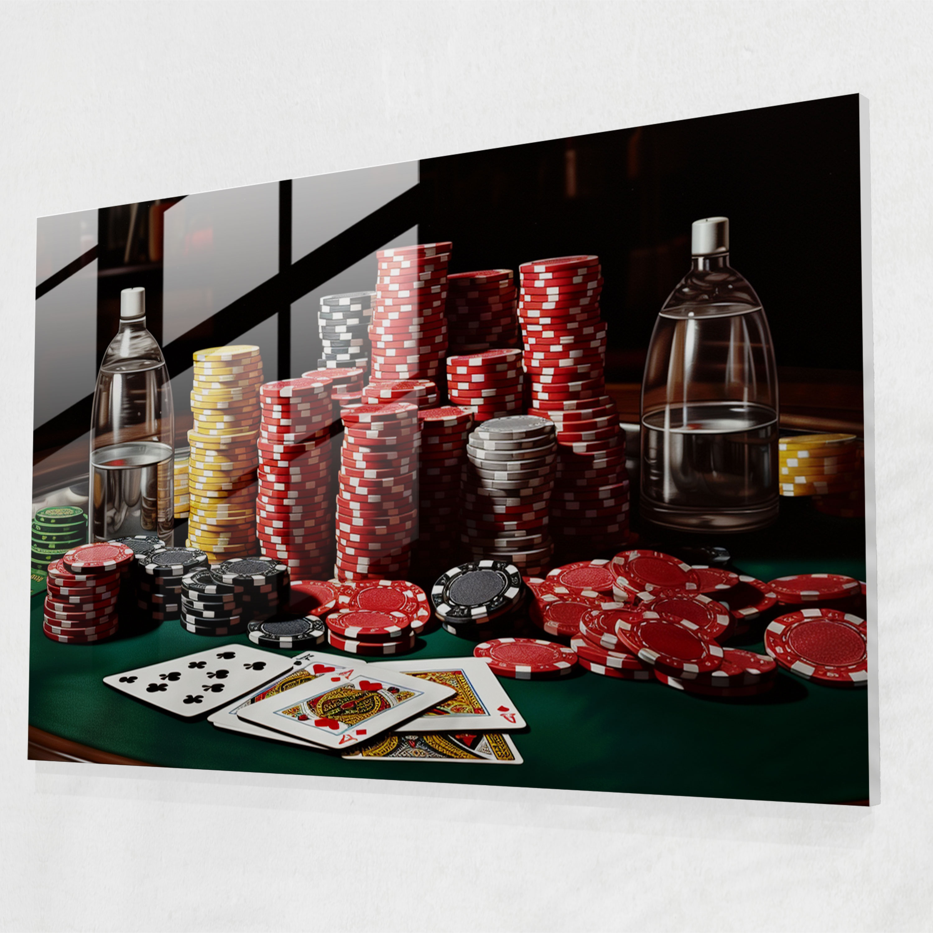Gamble Realistic Glass Print - Gamble, Glass Wall Art, Wall Decoration, Glass Art