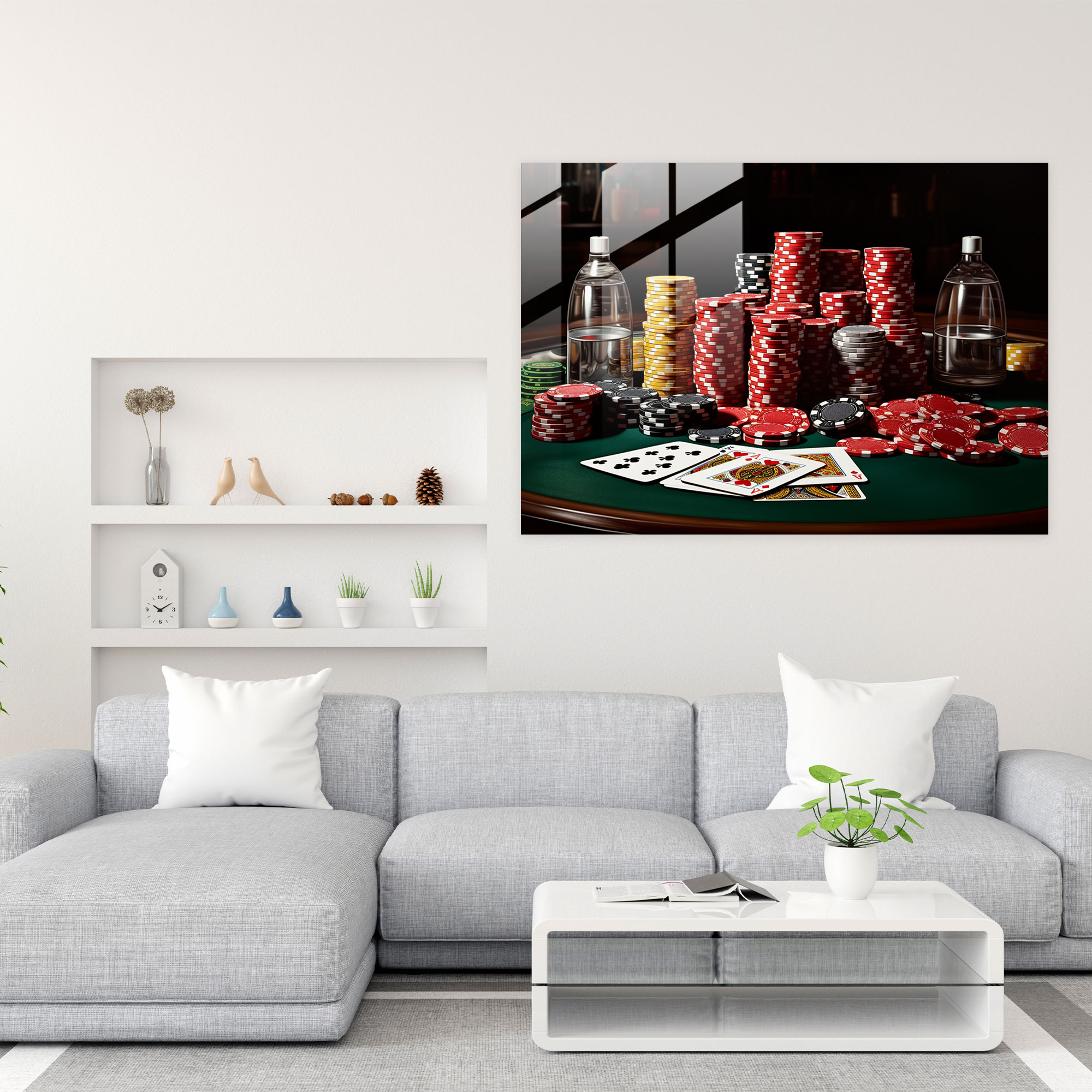 Gamble Realistic Glass Print - Gamble, Glass Wall Art, Wall Decoration, Glass Art