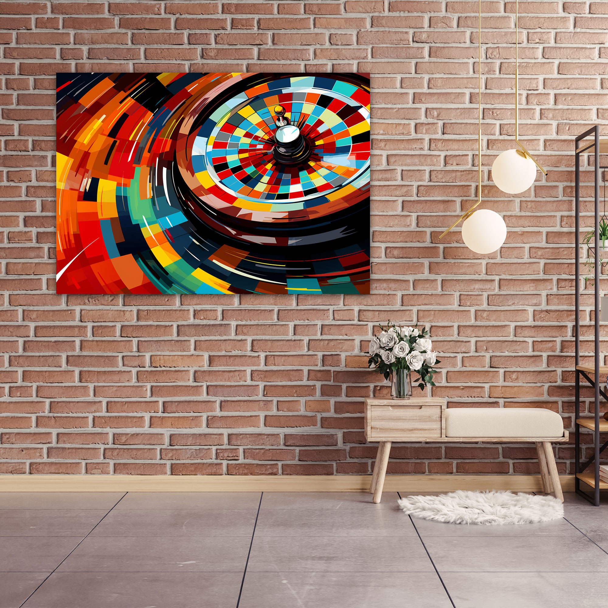 Gamble Pop Art Leinwandbild - Wanddekoration Wandkunst