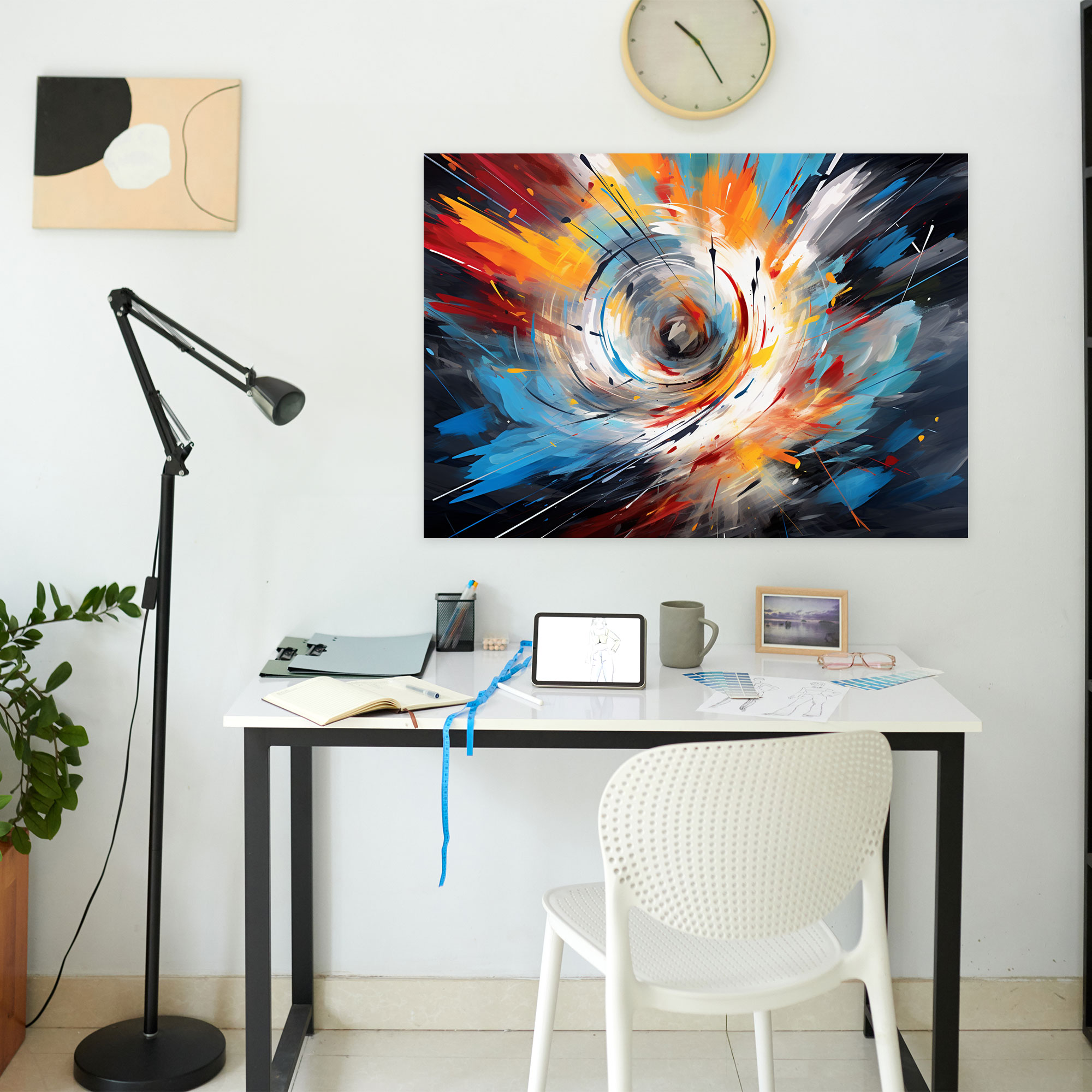 Gamble Roulette Ball Leinwandbild - Vibrante Farben Wandbild auf Leinwand