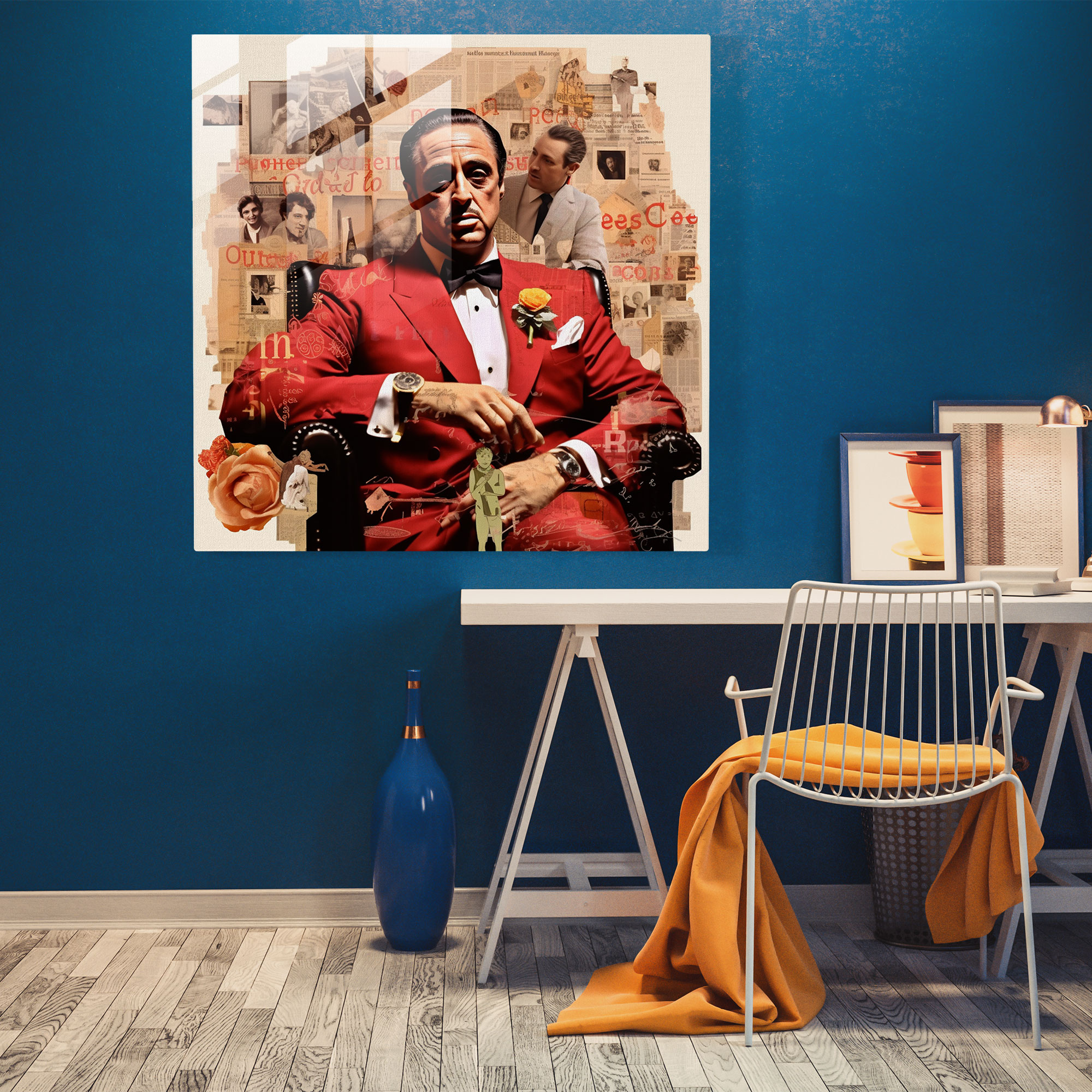 Godfather Glass Print - Godfather, Wall Decoration, Images, Stylish