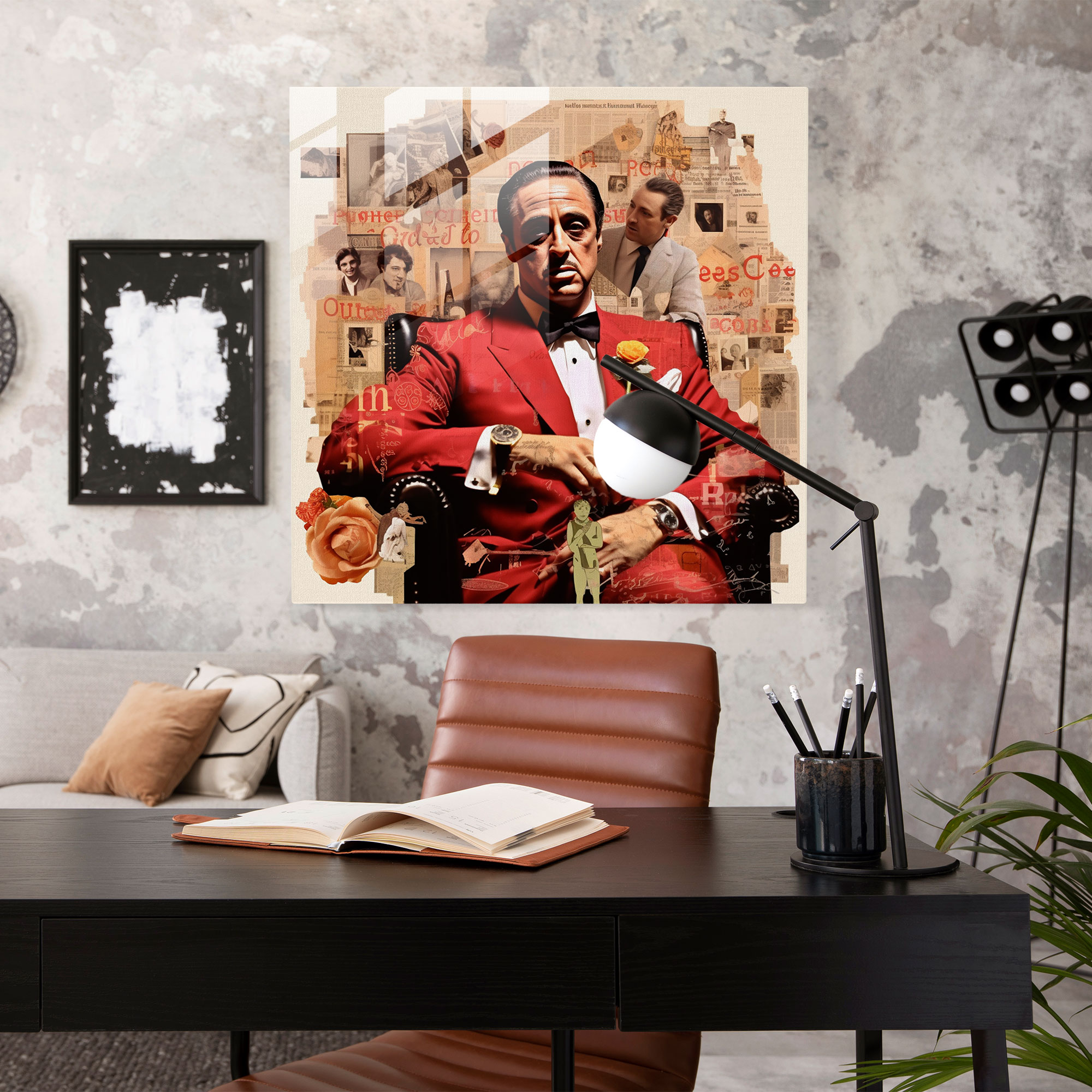 Godfather Glass Print - Godfather, Wall Decoration, Images, Stylish