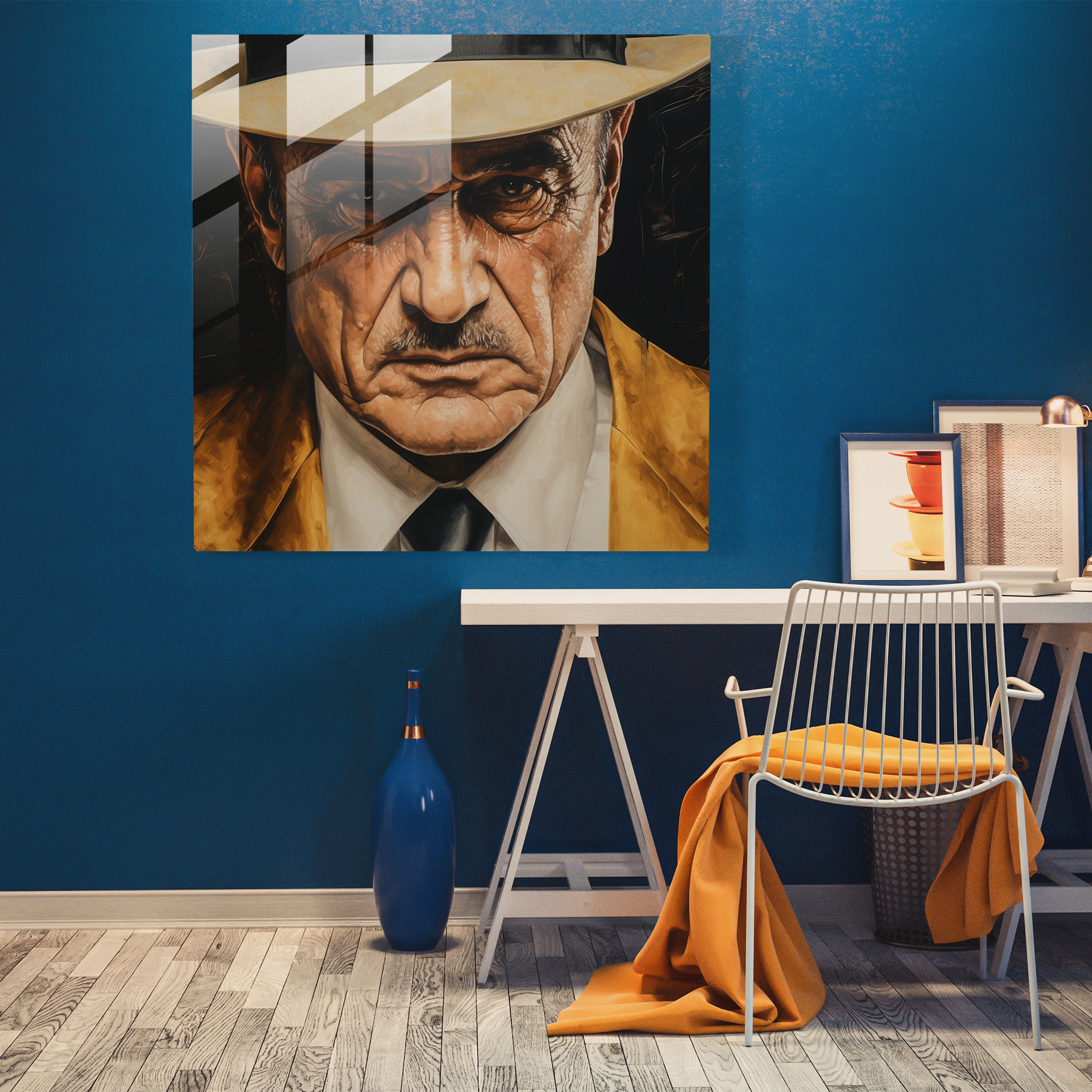 Godfather Glasbild - Godfather Feine Details Realistisch Wohn-Deko