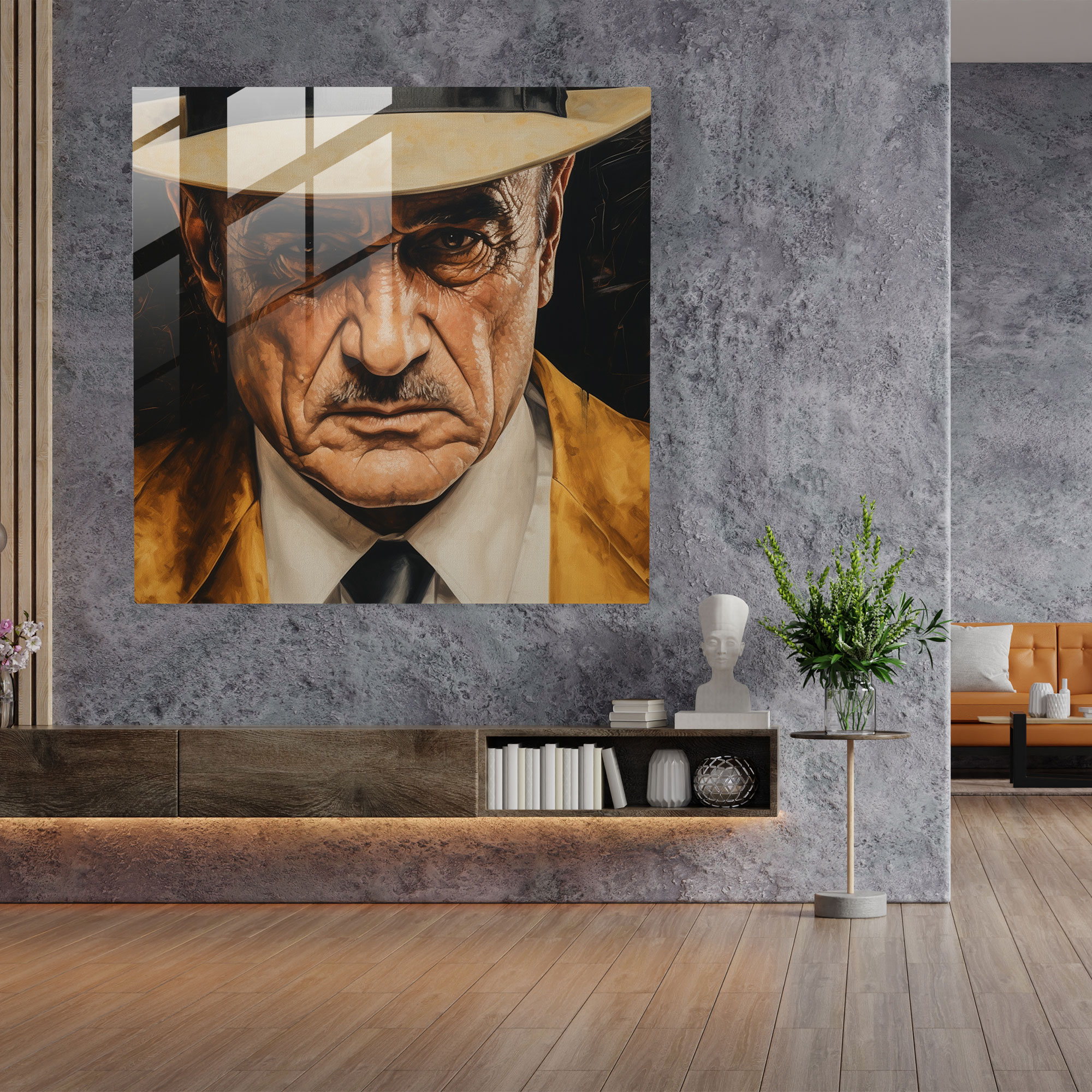 Godfather Glasbild - Godfather Feine Details Realistisch Wohn-Deko