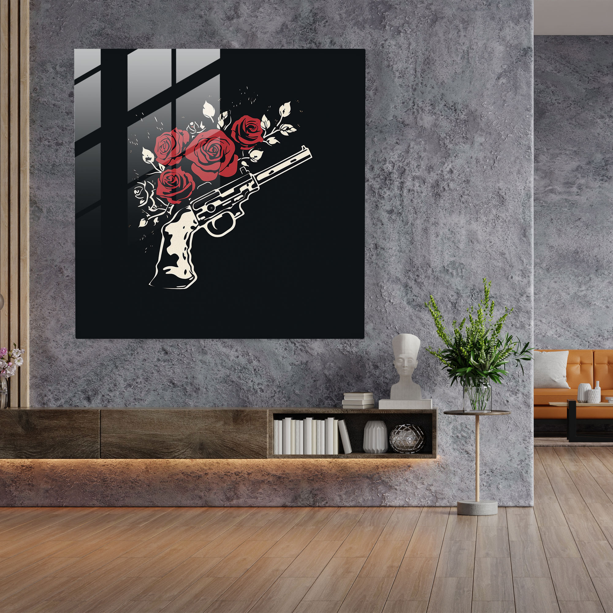 Godfather Glass Print - Godfather, Wall Decoration, Home Decoration, Graphic Design