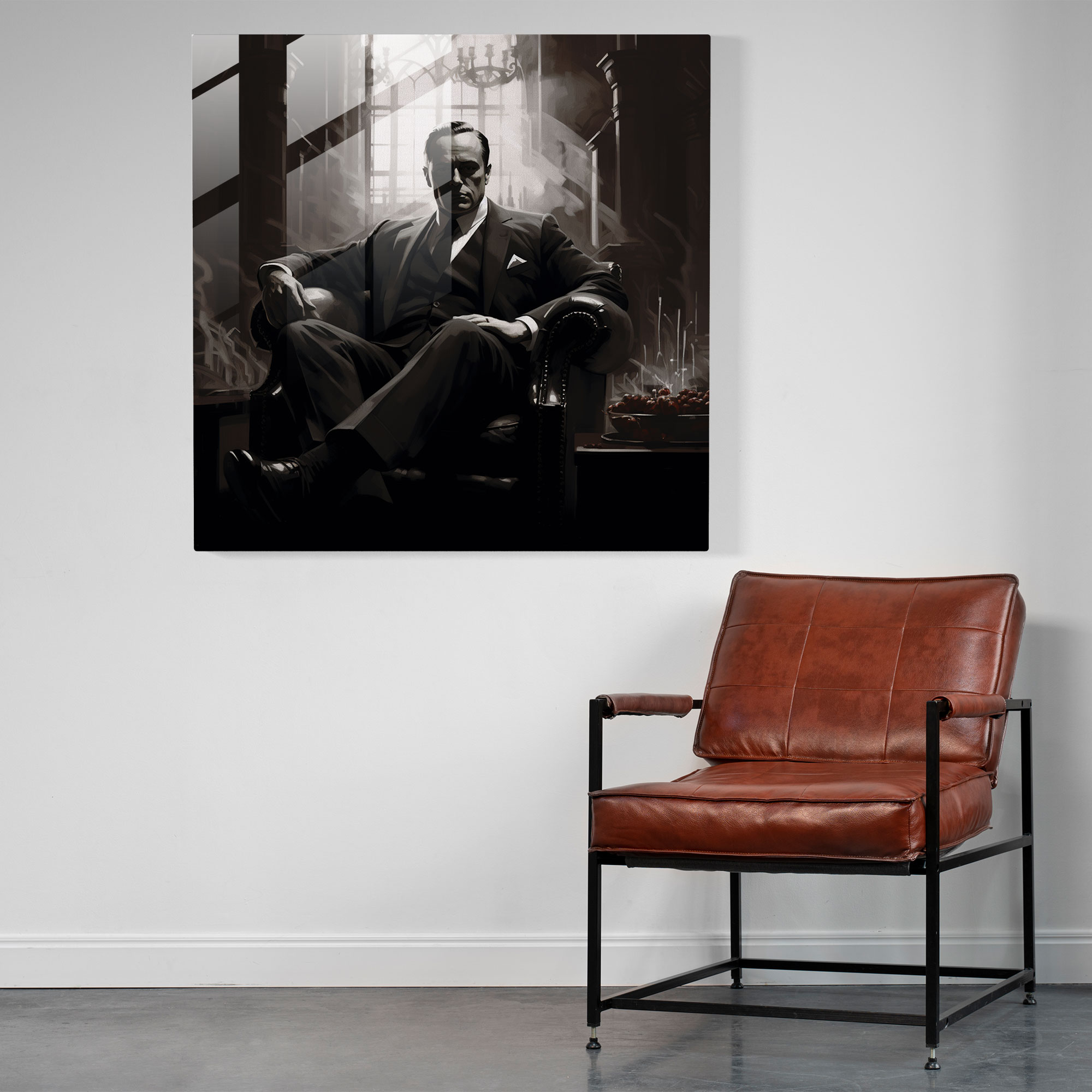 Glasbild Pate - Stilvoll modernes Kunstwerk