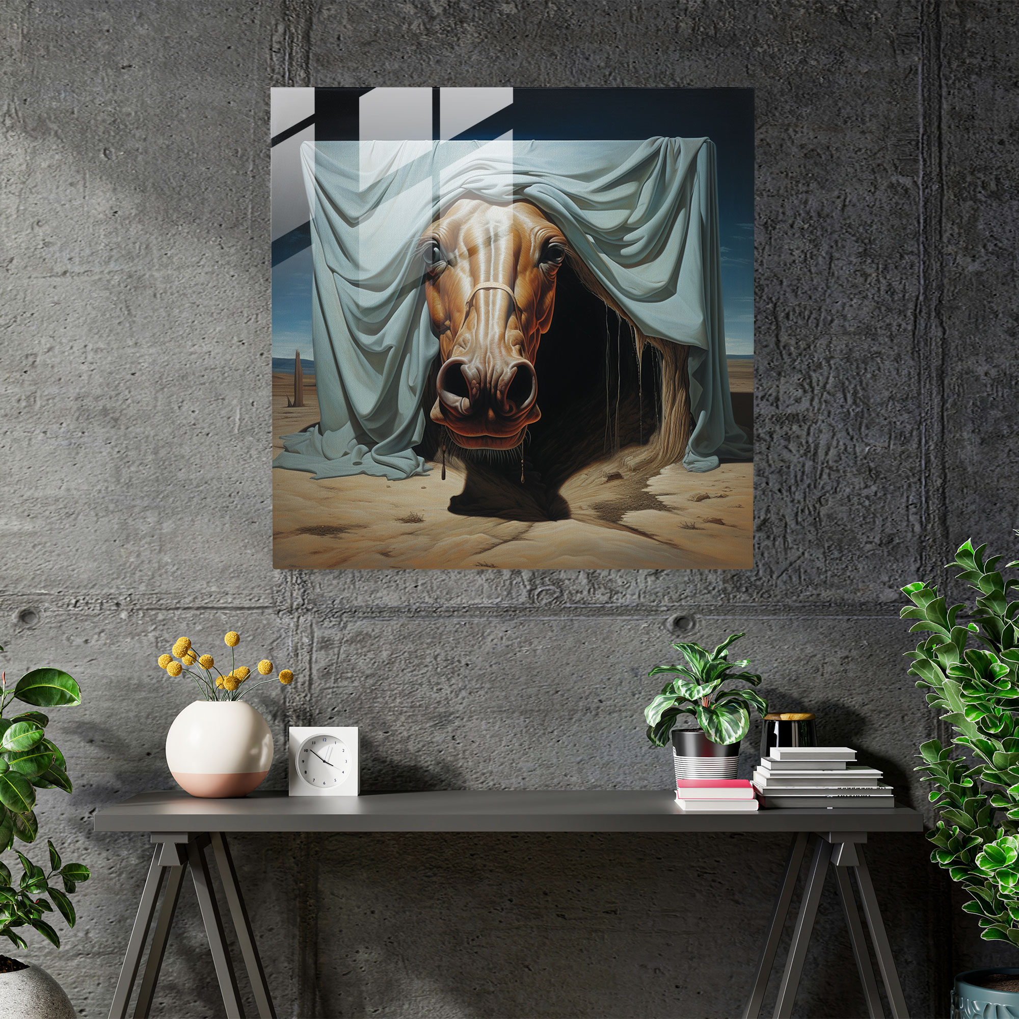 Godfather Glass Wall Art - Godfather, Wall Decoration, Horse Head, Godfather