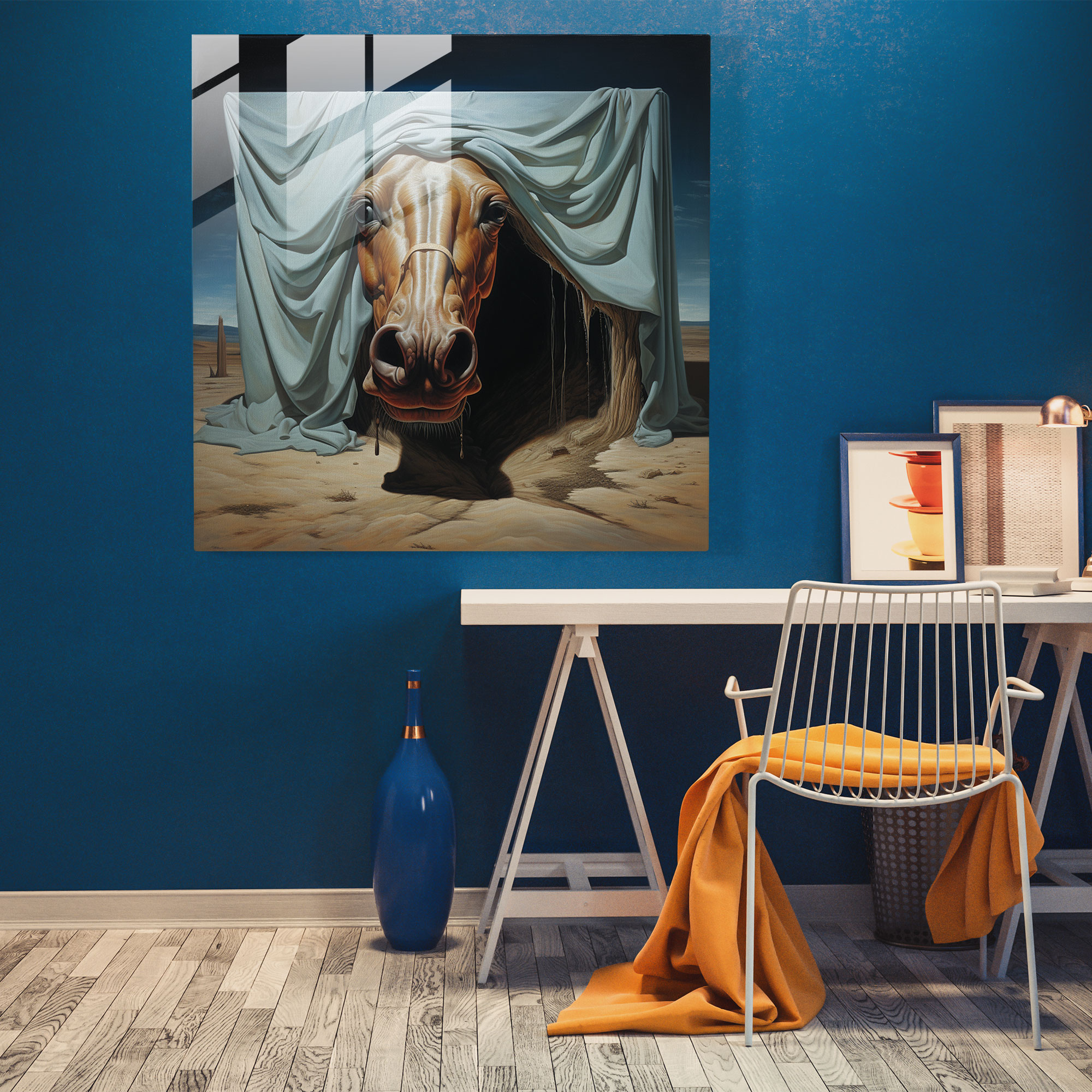 Godfather Glass Wall Art - Godfather, Wall Decoration, Horse Head, Godfather