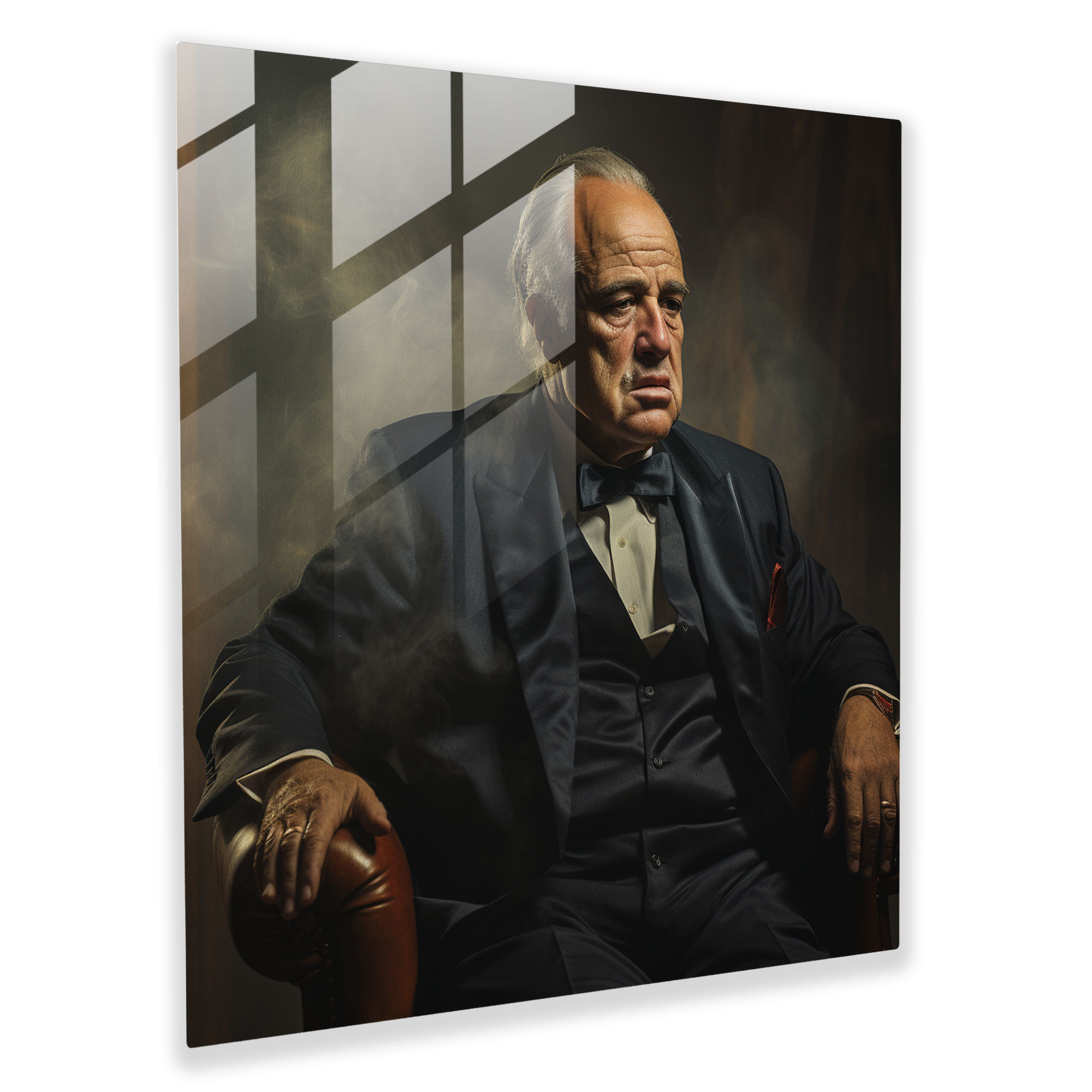 Godfather Glass Art - Godfather, Digital Artwork, Godfather, Photorealistic
