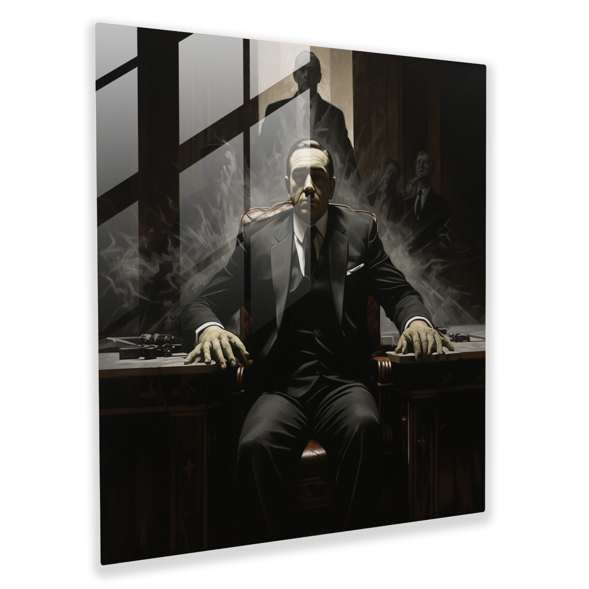 Godfather Glass Print - Godfather, Modern Art, Glass Print, Mob Boss