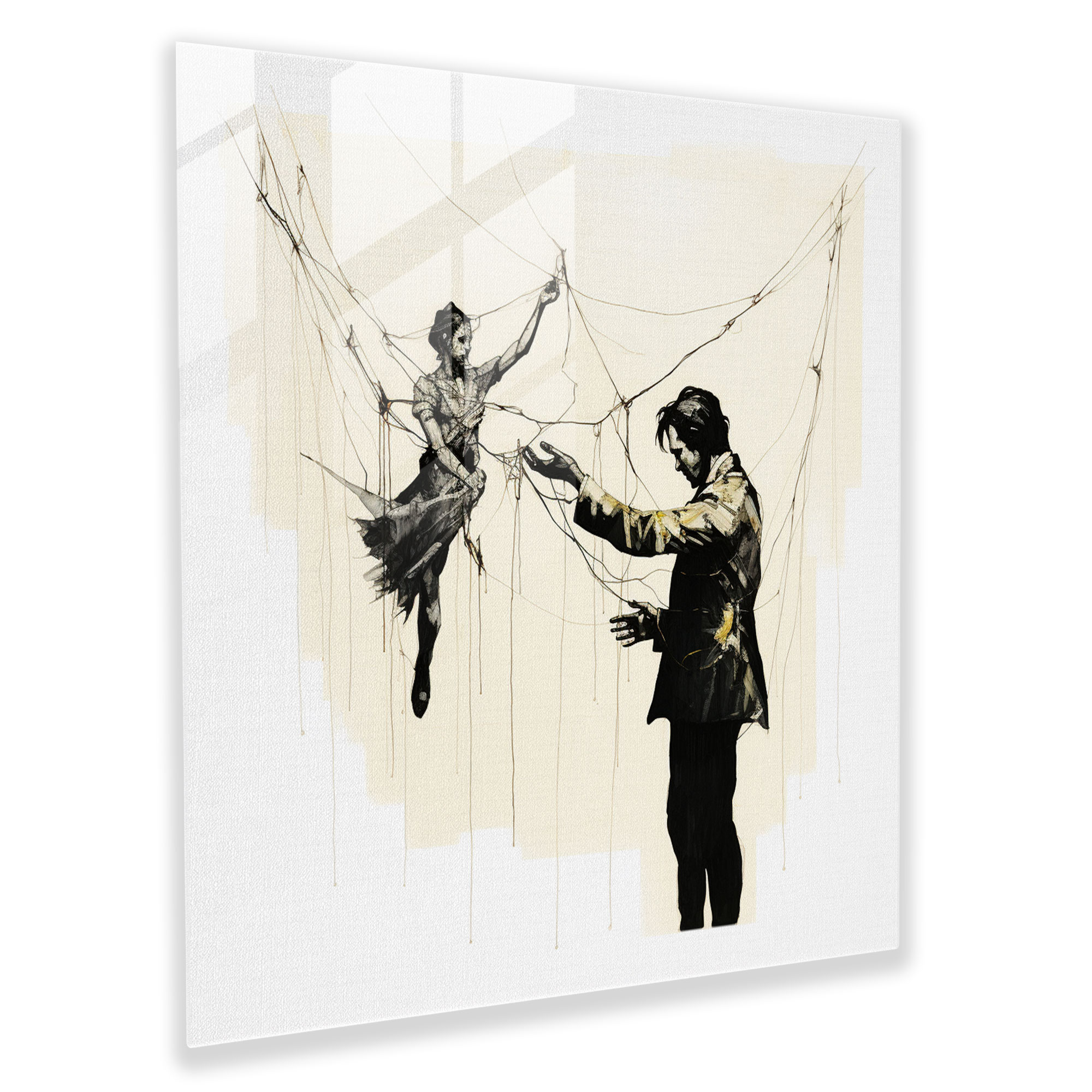 Glasbild Pate - Manipulation Wanddekoration