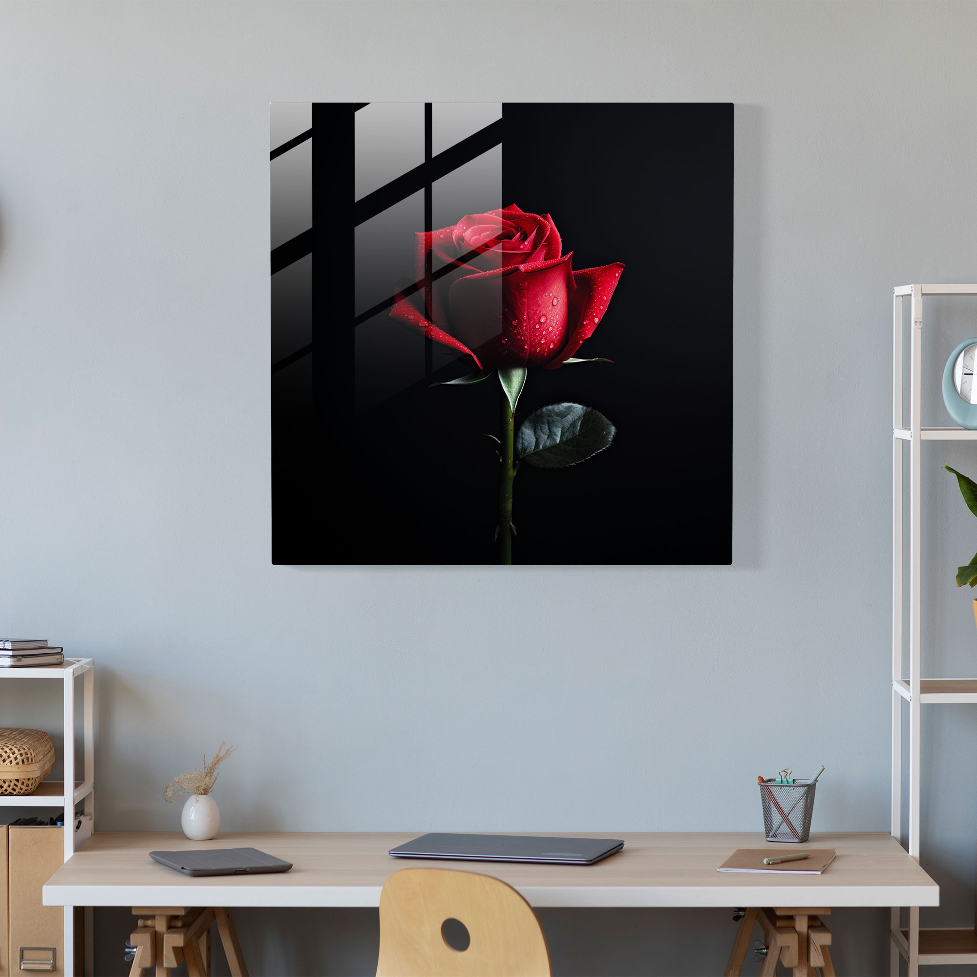 Glasbild Pate - Zuhause Dekoration Moderne Kunst Liebe