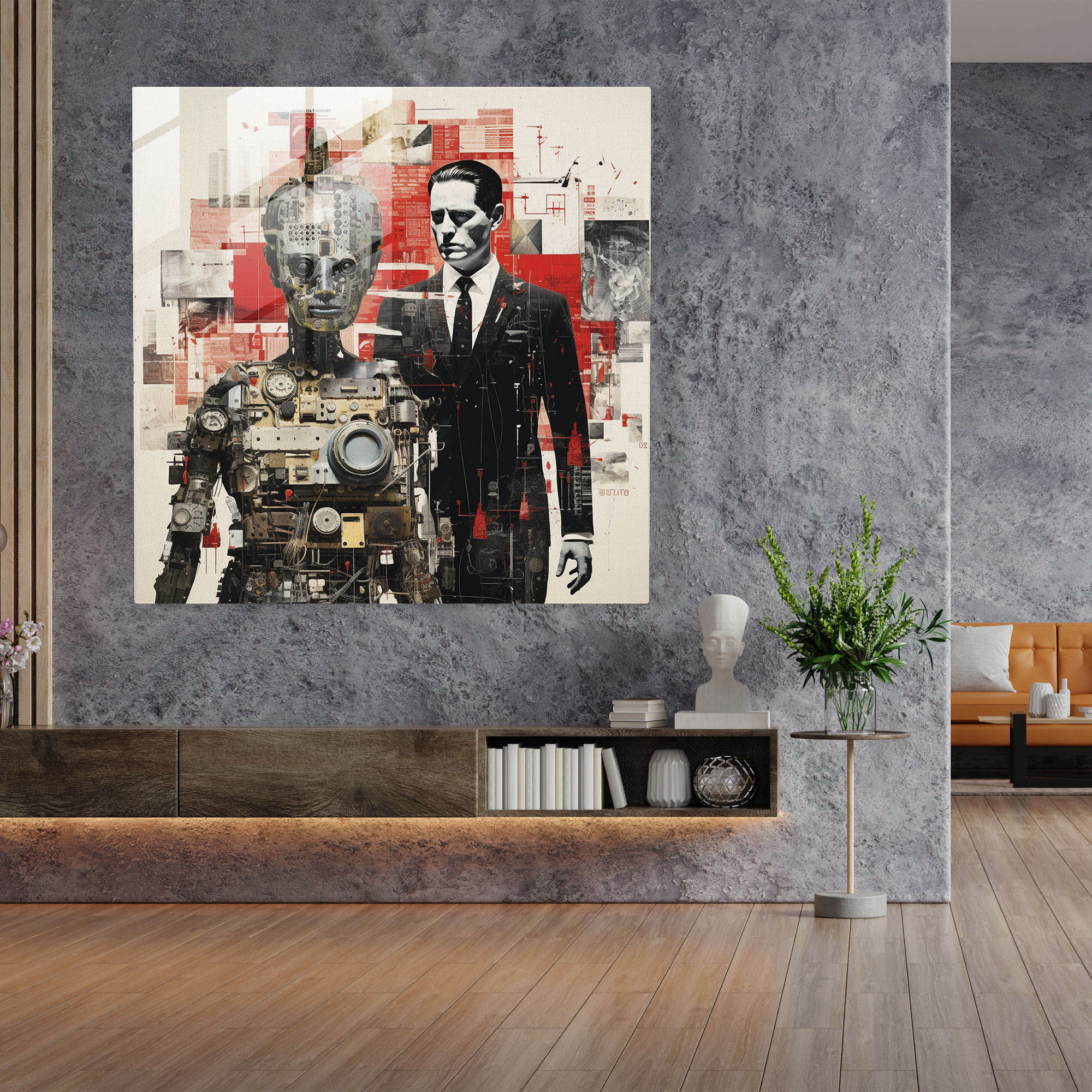 Godfather Glass Print - Godfather, Timeless Allure, Wall Decoration, Glass Art