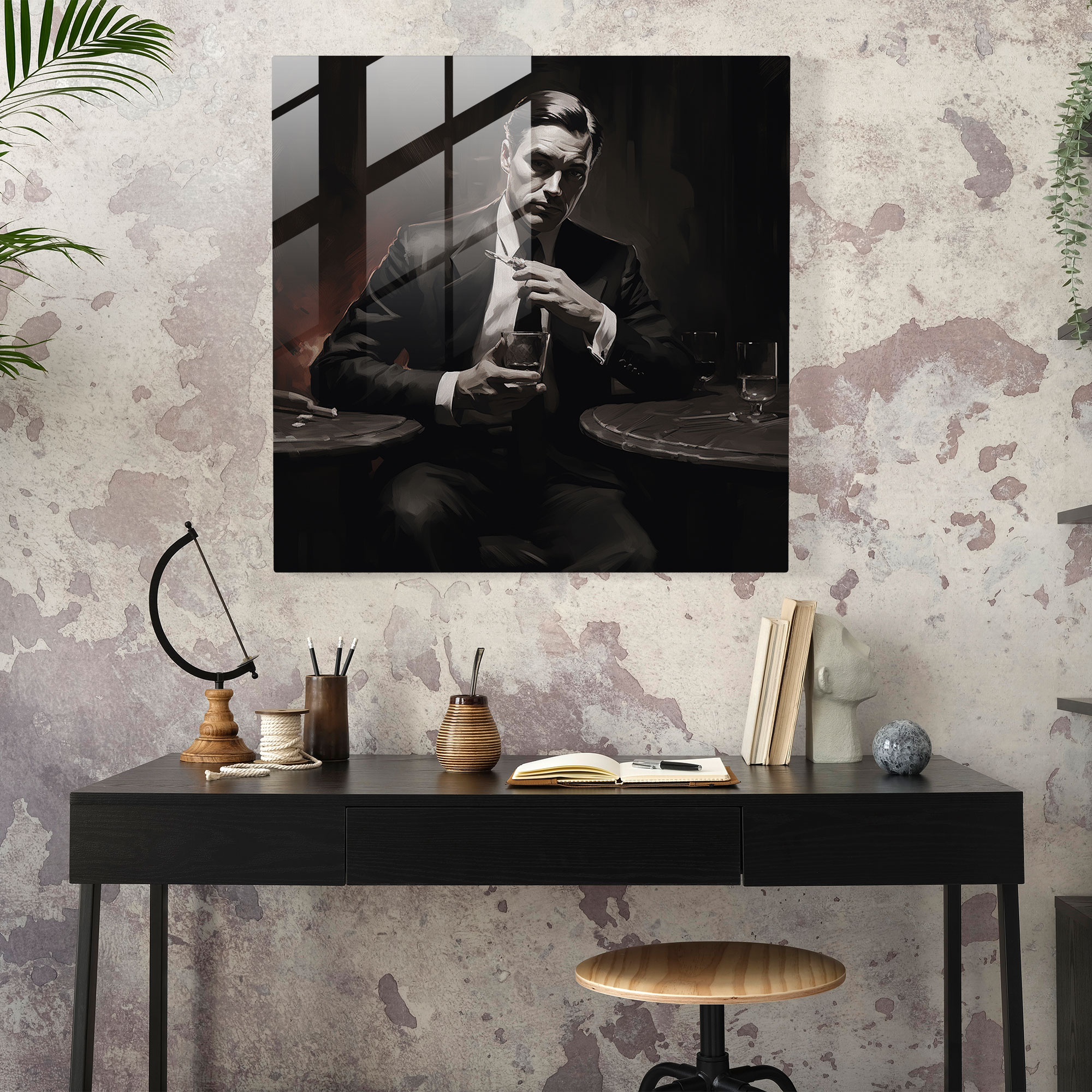 Godfather Glass Print - Godfather, Glass Art, Glass Print, Modern Art