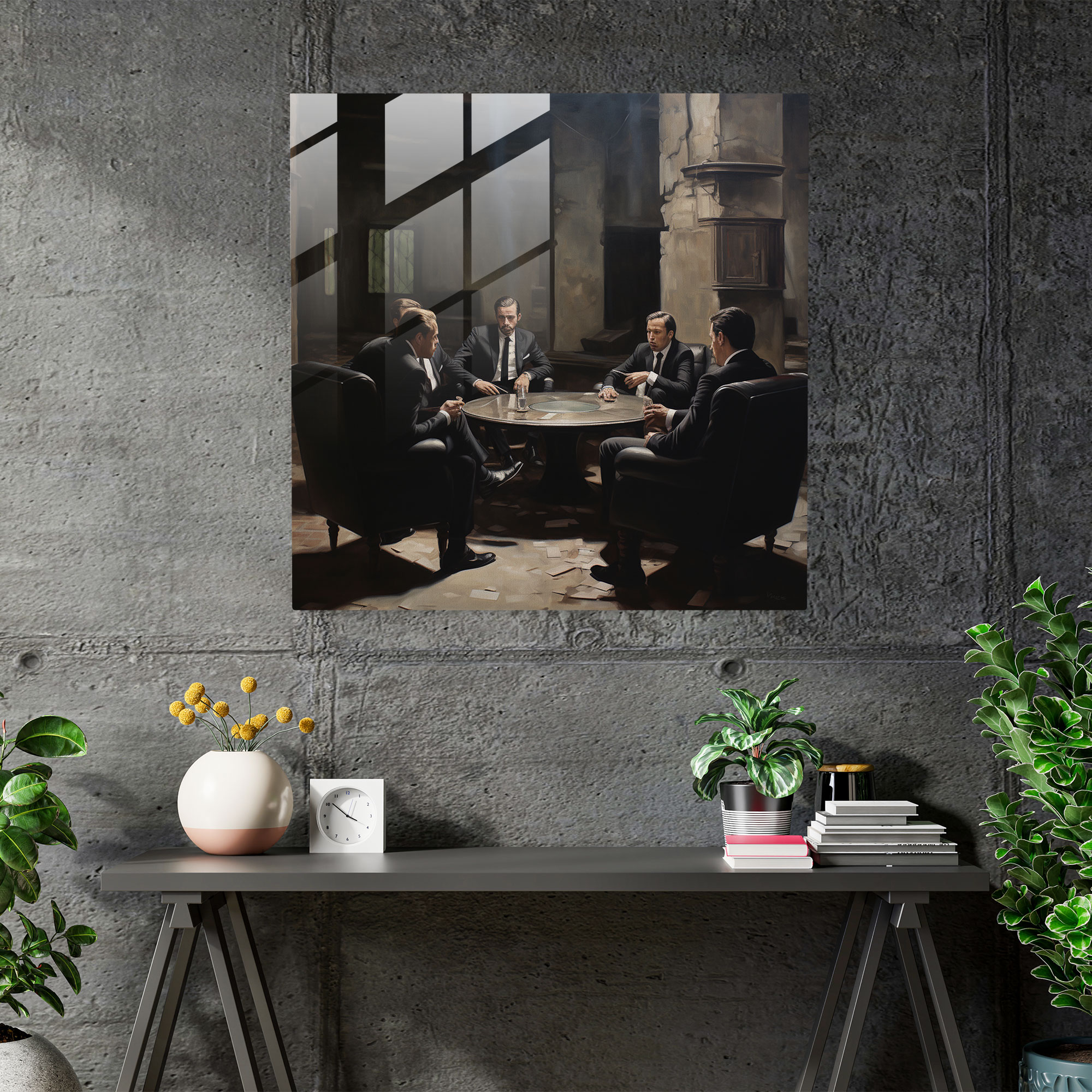 Godfather Glass Print - Godfather, Wall Decoration, Glass Print, Glass Wall Art