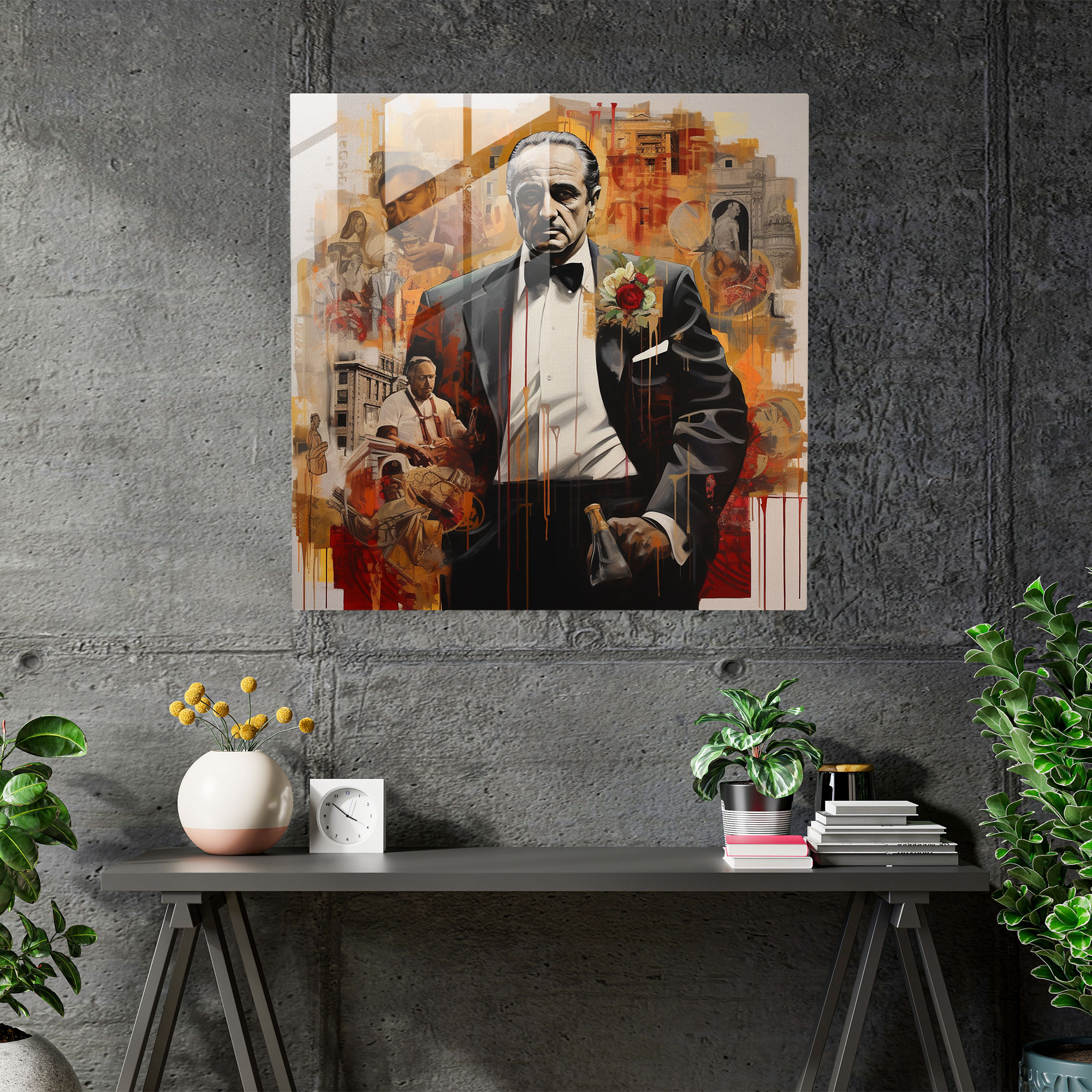 Glasbild Pate - Pate Pferdekopf Glas Kunst