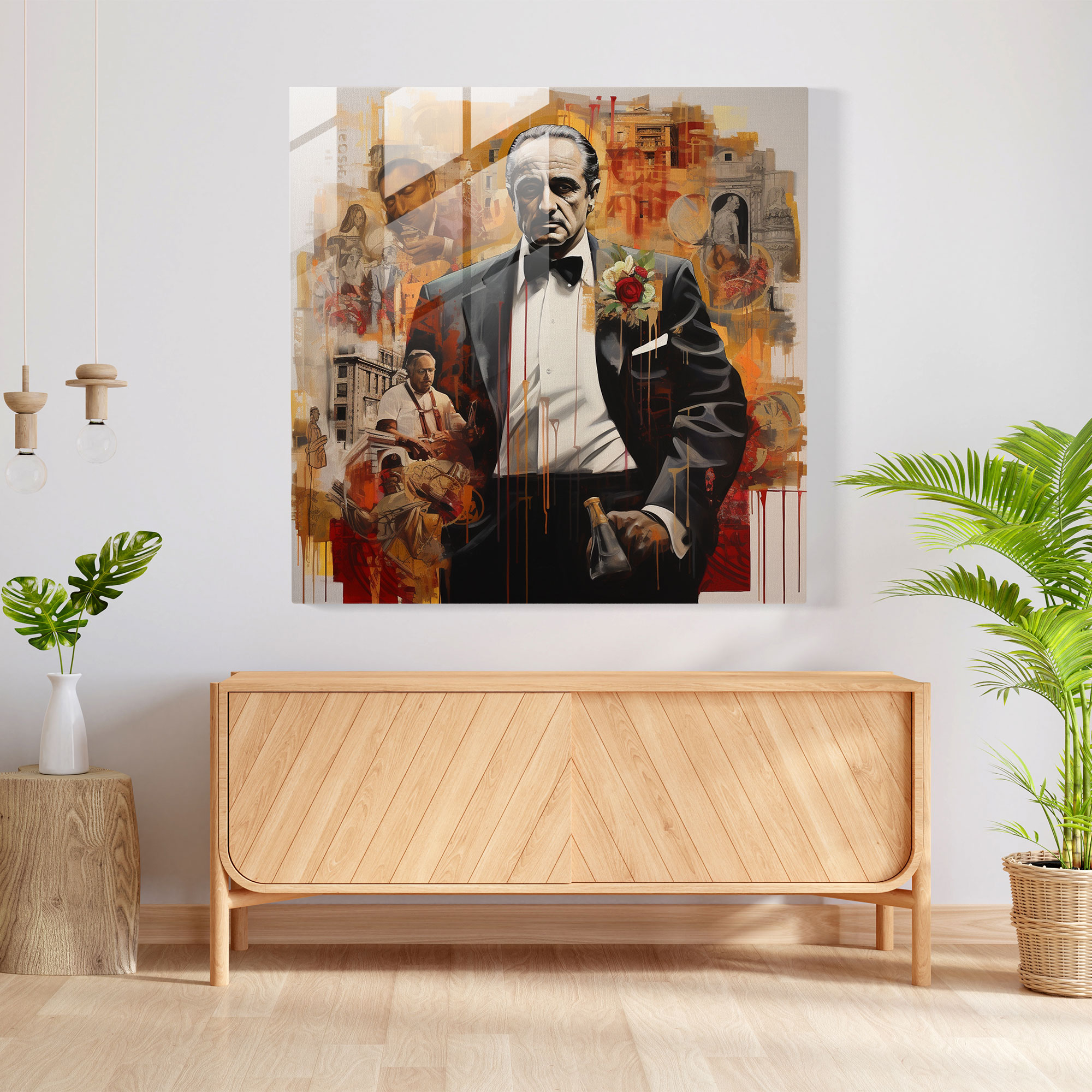 Glasbild Pate - Pate Pferdekopf Glas Kunst