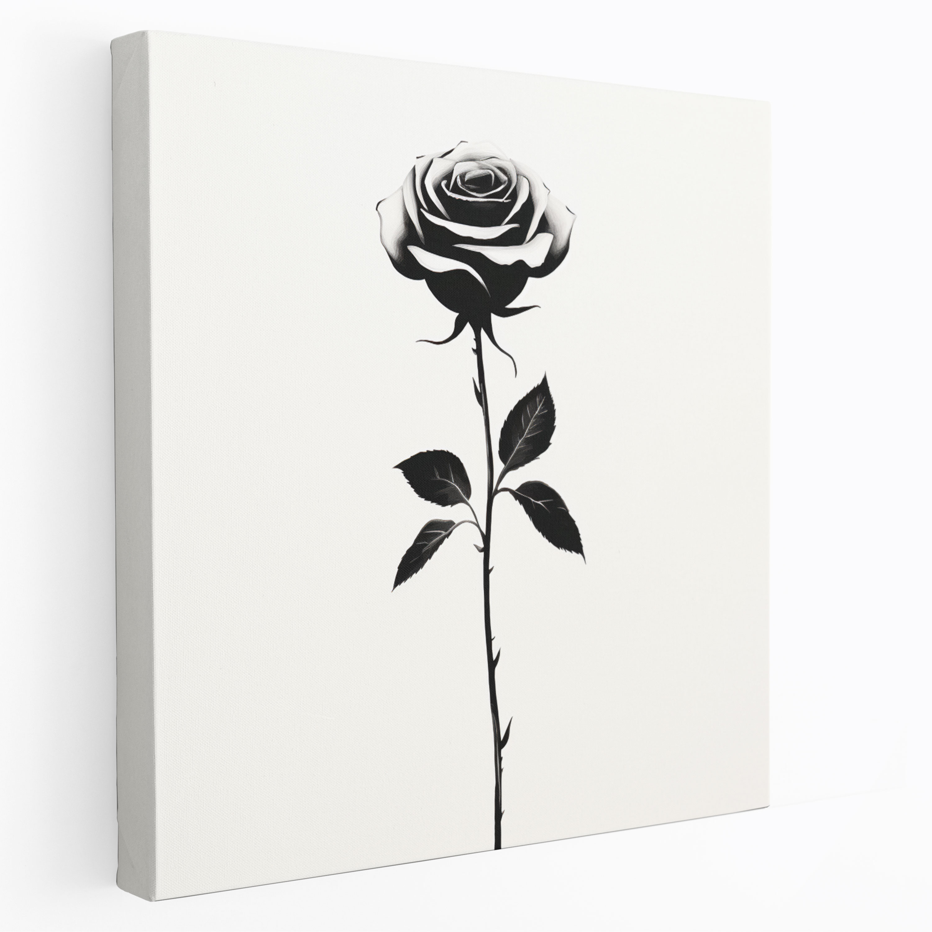 Godfather Minimalist Rose Canvas Print - Godfather, Authority, Home Decoration, Wall Art