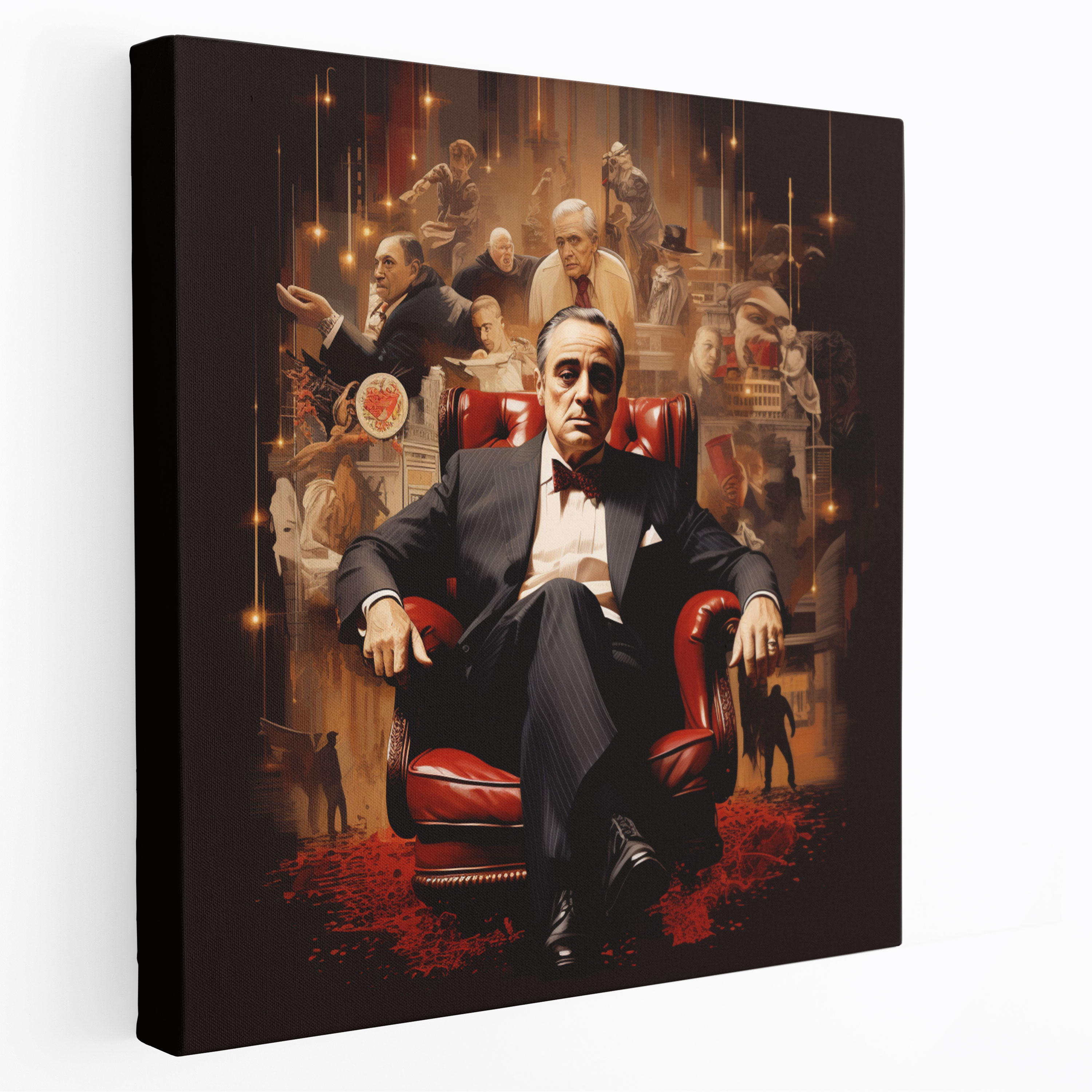 Godfather Contemporary Digital Art Canvas Print - Godfather, Canvas Print, Attention To Detail, Digital Artwork