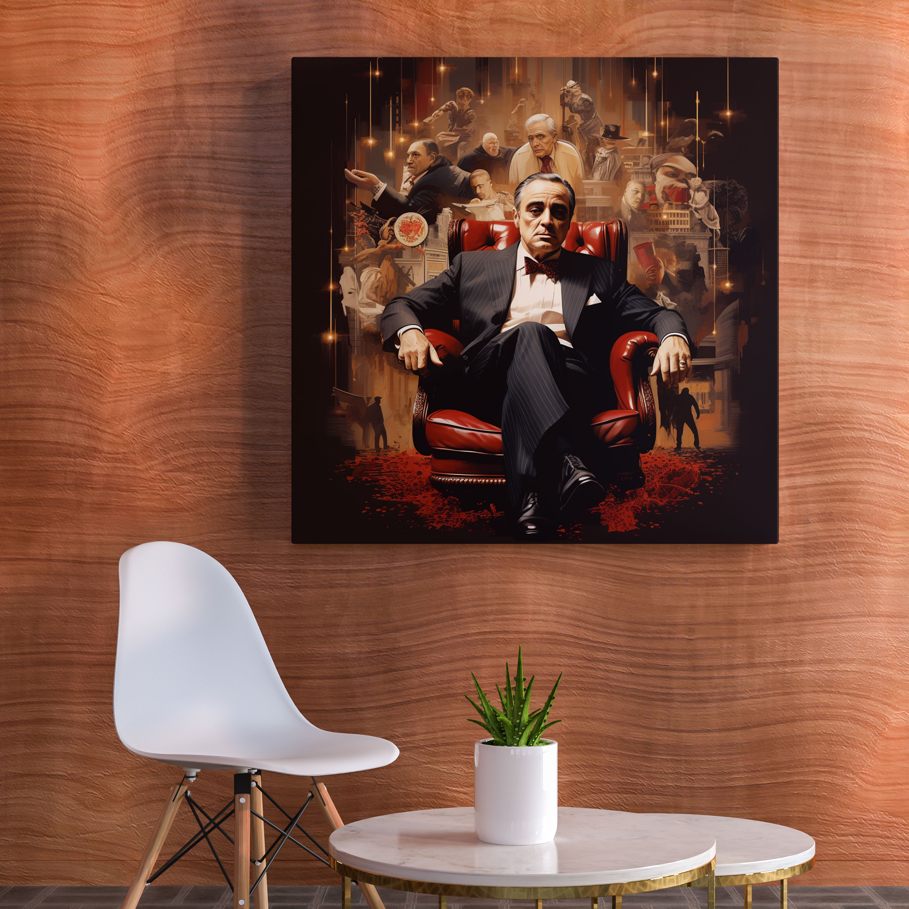 Godfather Contemporary Digital Art Canvas Print - Godfather, Canvas Print, Attention To Detail, Digital Artwork