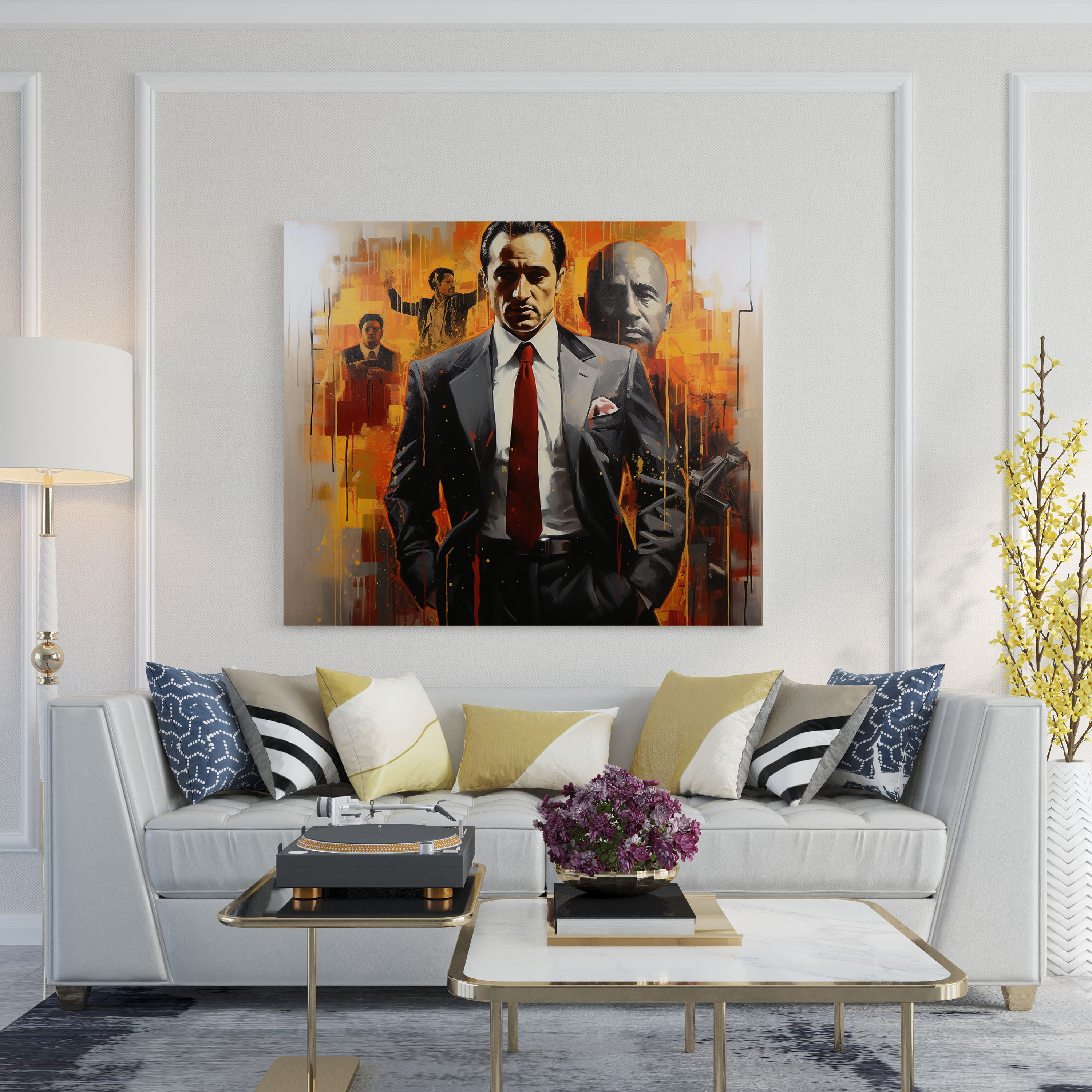 Godfather Contemporary Abstract Canvas Print - Godfather, Home Decoration, Canvas, Godfather