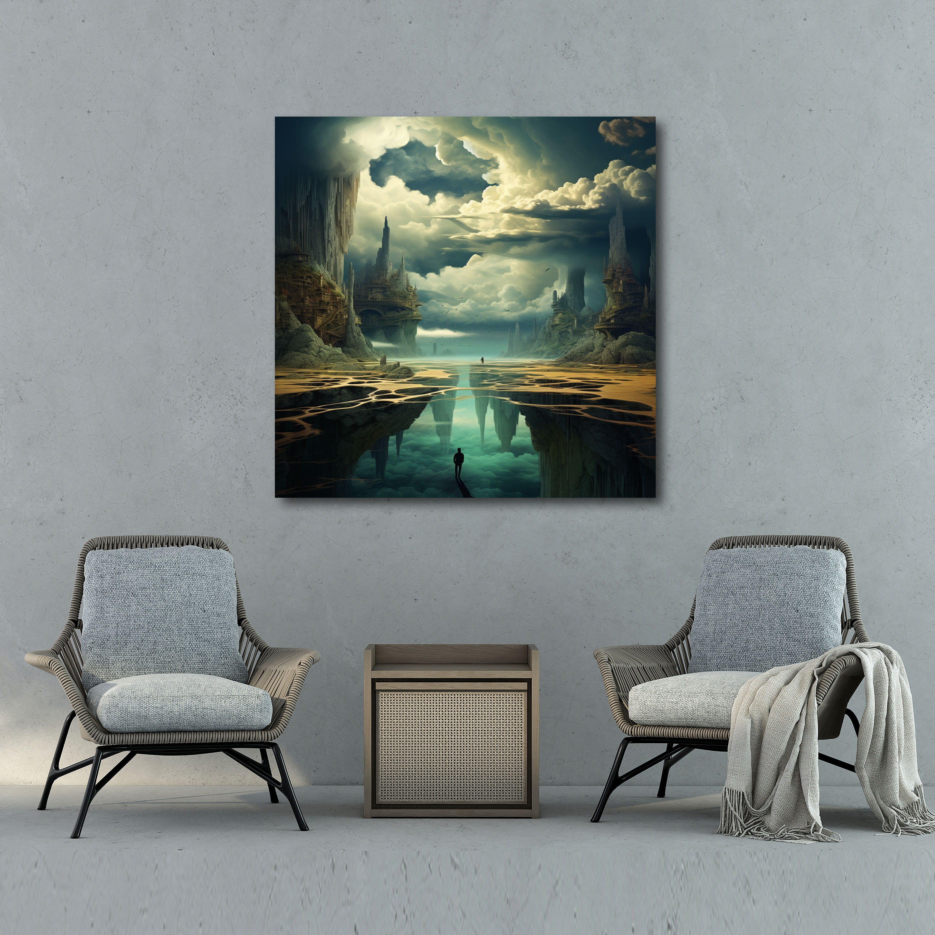 Godfather Surreal Digital Art Canvas Print - Godfather, Canvas Wall Art, Home Decoration, Canvas