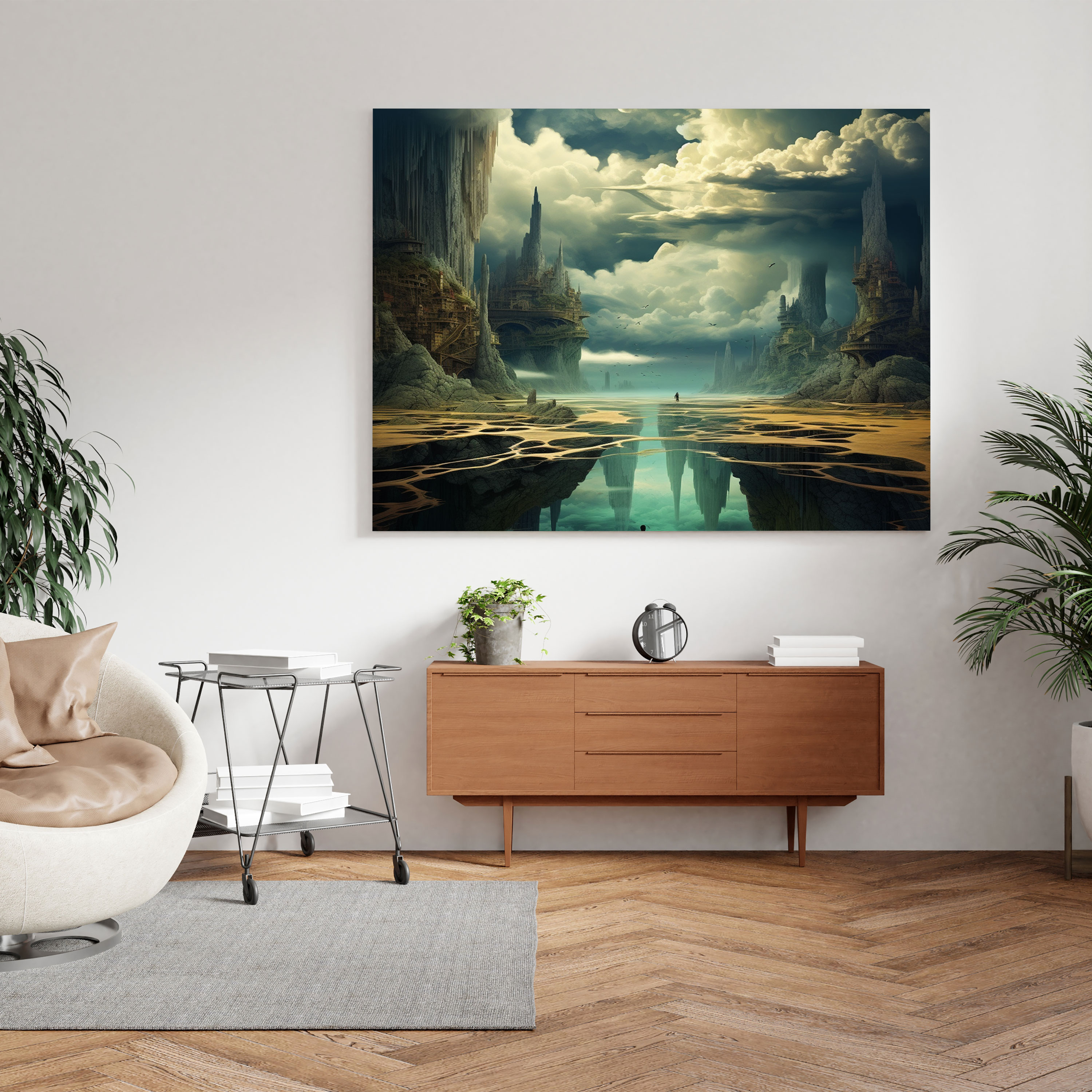 Godfather Surreal Digital Art Canvas Print - Godfather, Canvas Wall Art, Home Decoration, Canvas