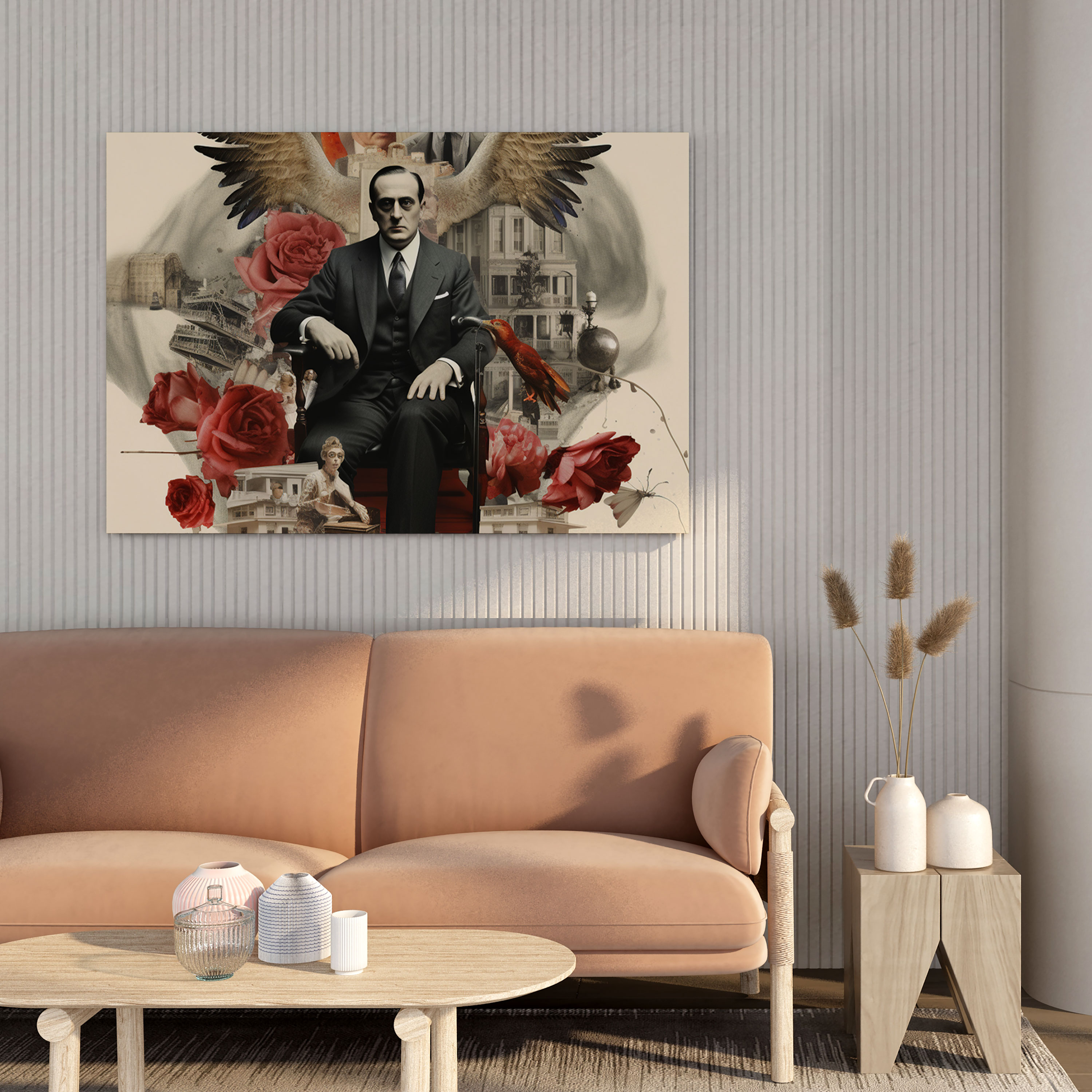 Godfather Canvas Print - Surreal Collage Of Power And Loyalty - Godfather, Godfather, Surreal, Loyalty