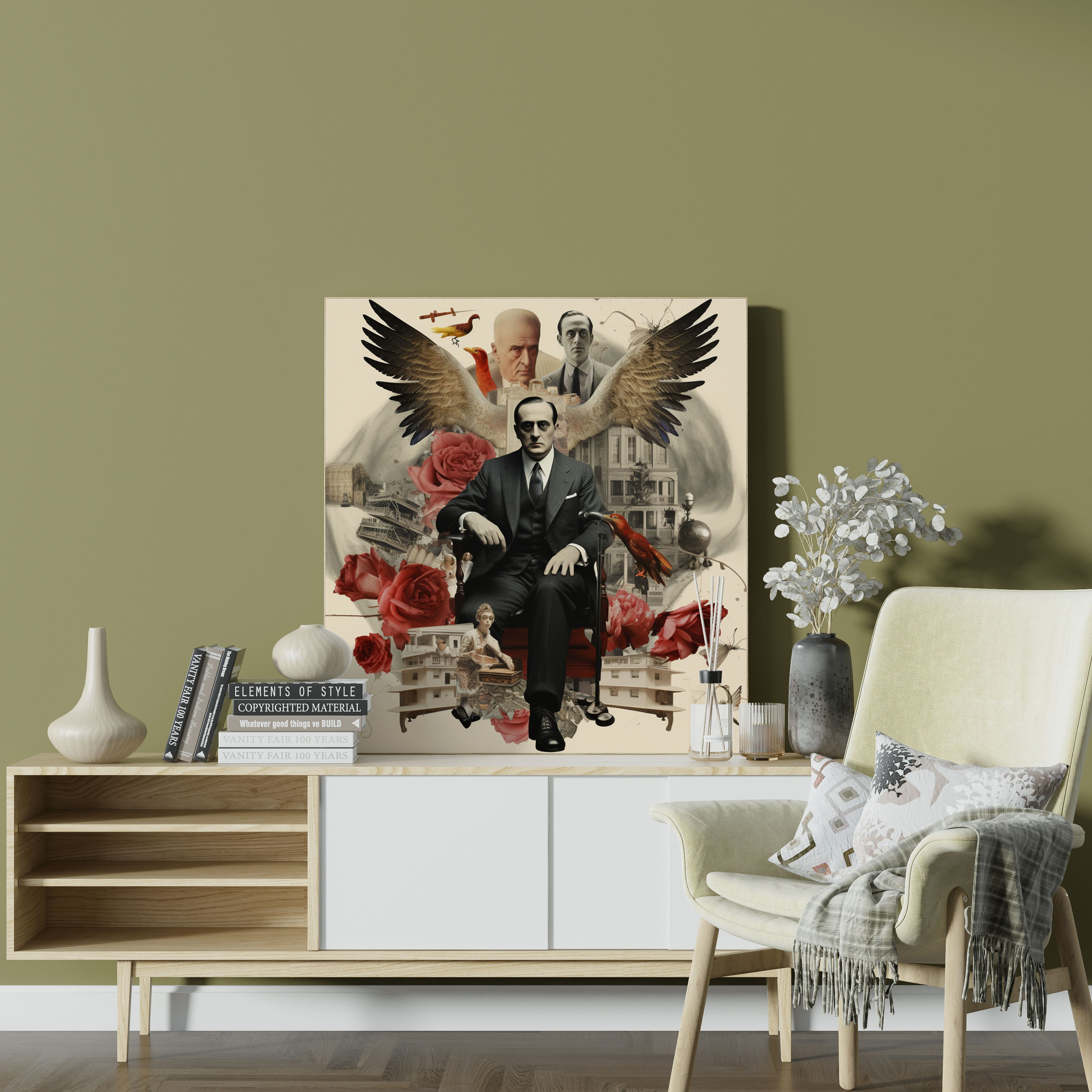 Godfather Canvas Print - Surreal Collage Of Power And Loyalty - Godfather, Godfather, Surreal, Loyalty
