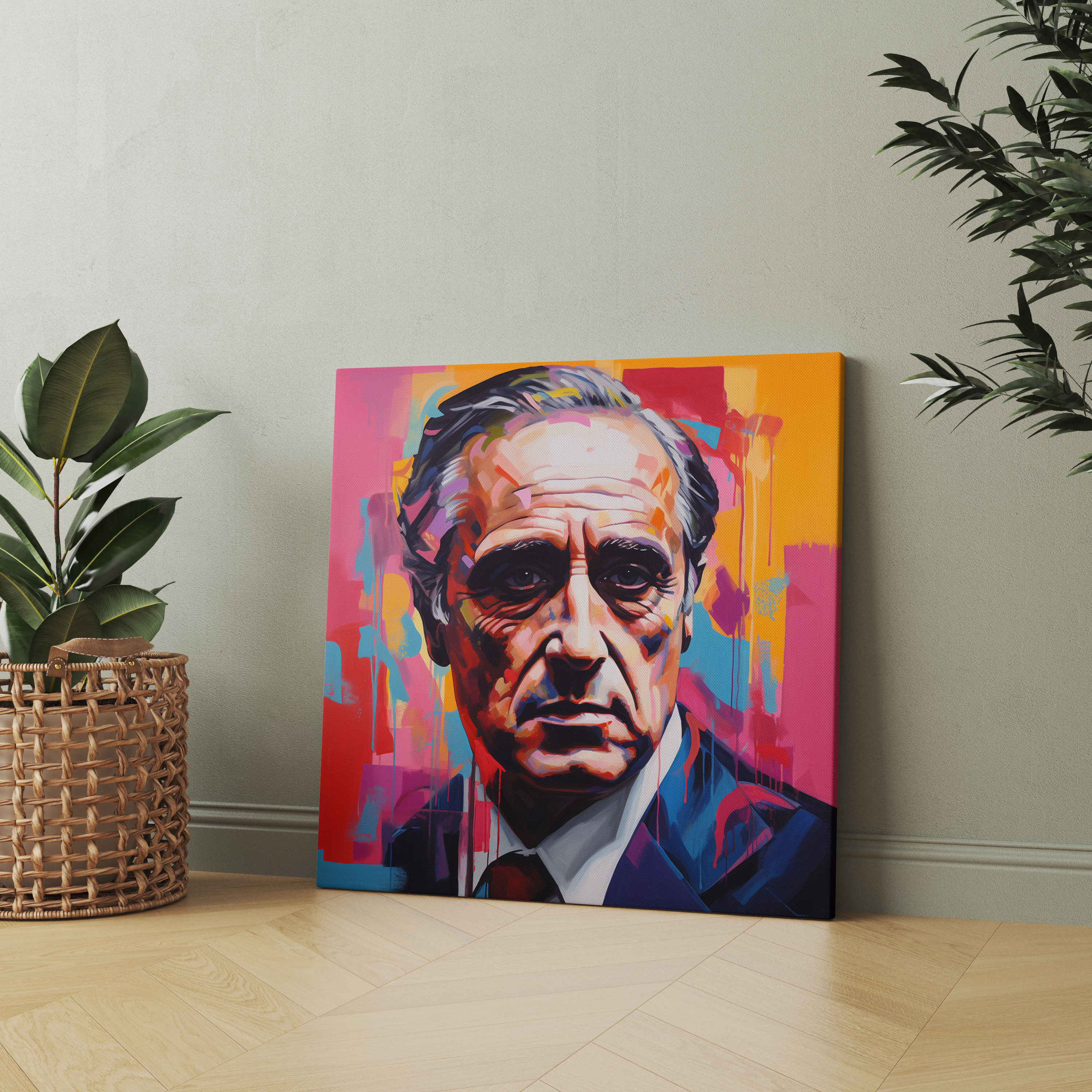Godfather Modern Pop Art Canvas Print - Godfather, Canvas Print, Home Decoration, Modern Pop Art