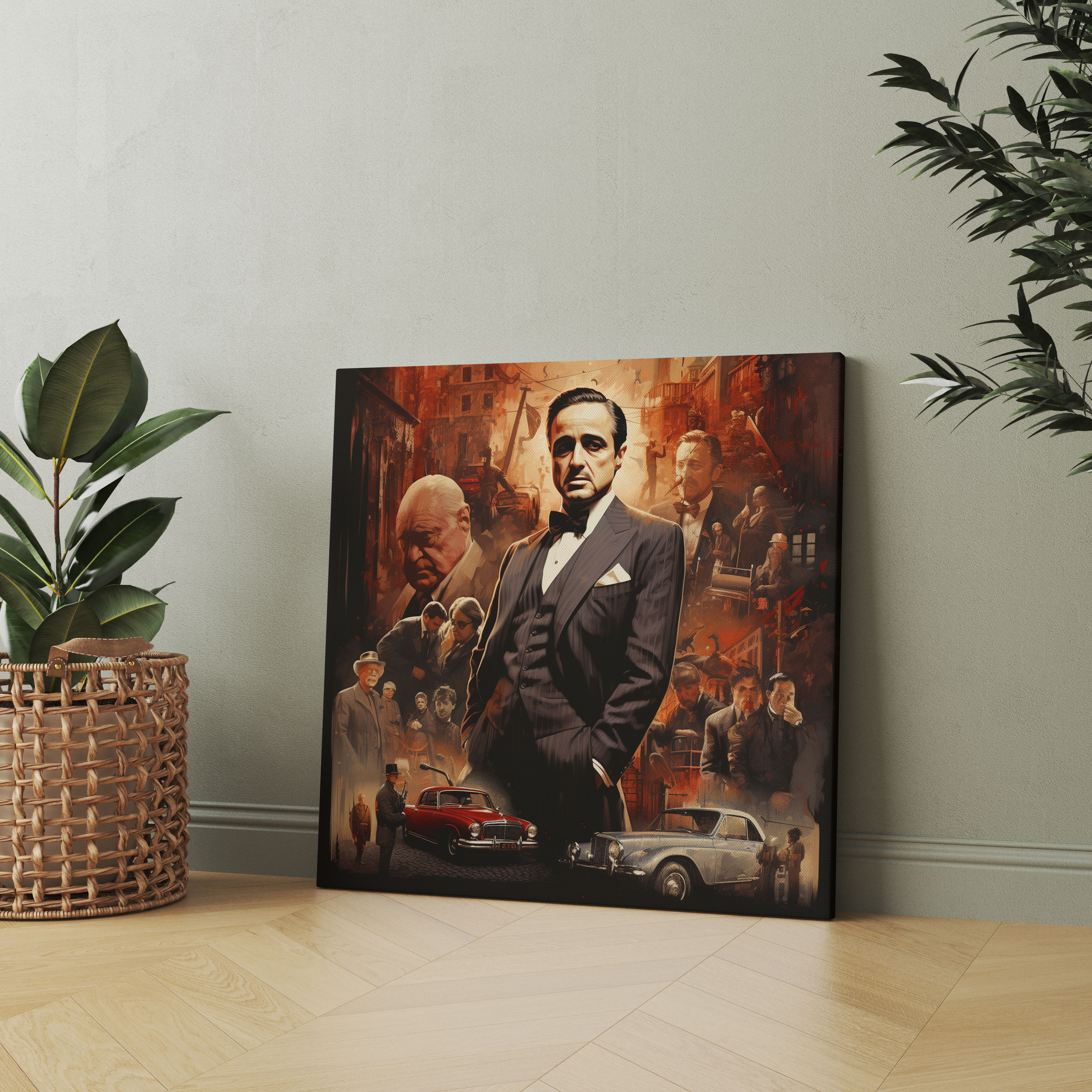 Godfather Vintage Movie Poster Canvas Wall Art - Godfather, Canvas Print, Home Decoration, Retro Design