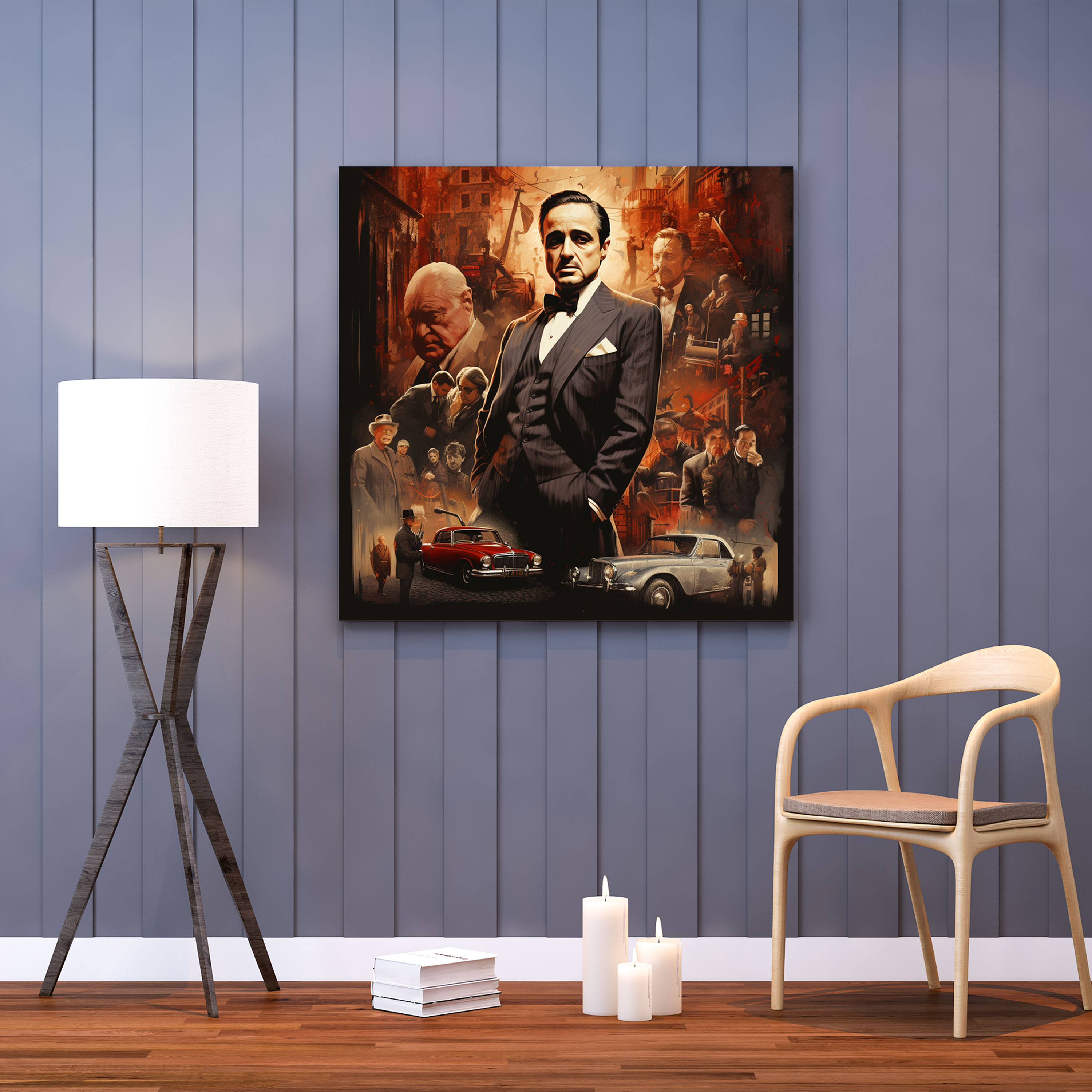 Godfather Vintage Movie Poster Canvas Wall Art - Godfather, Canvas Print, Home Decoration, Retro Design