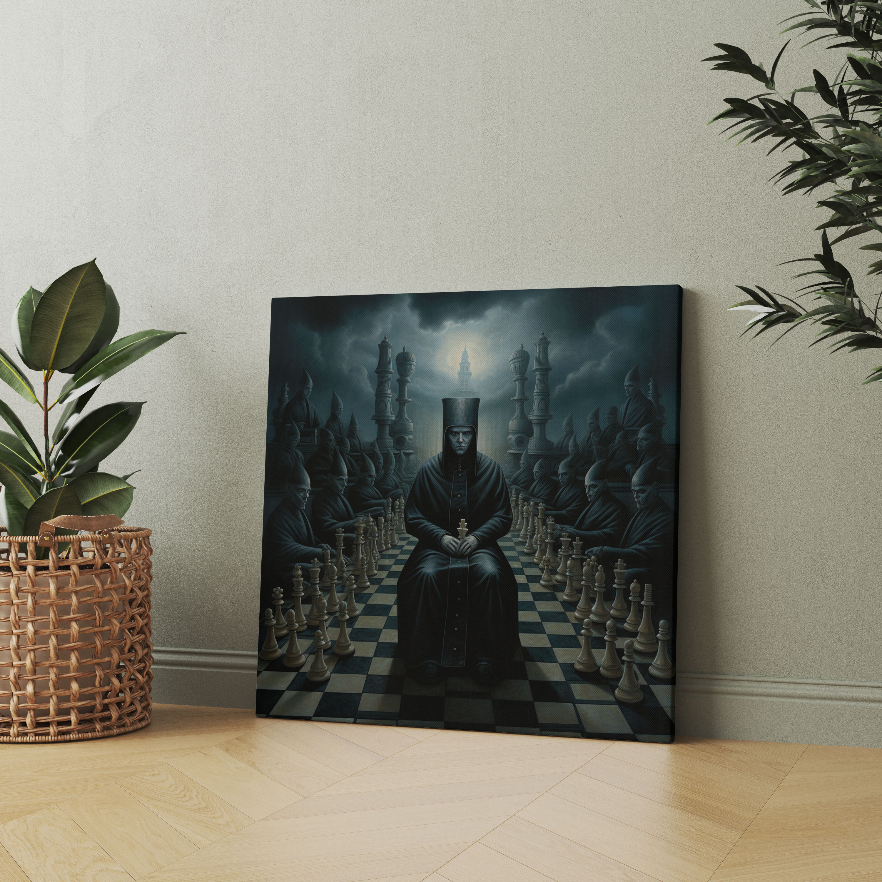 Godfather Canvas Print - Surrealistic Chessboard - Godfather, Canvas Wall Art, Wall Art, Canvas Print
