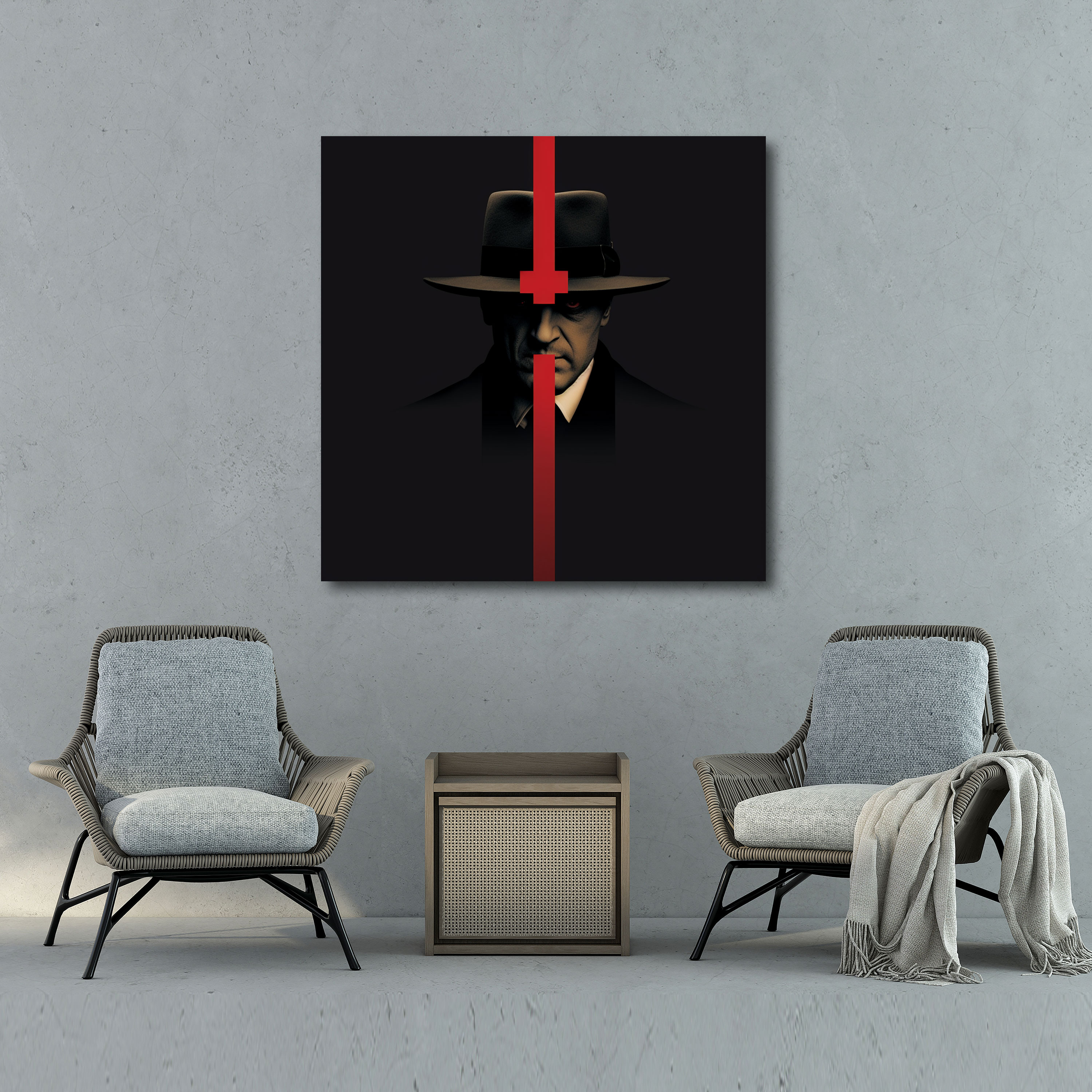 Godfather Canvas Print - Minimalist Modern Art - Godfather, Authority, Home Decoration, Canvas Print