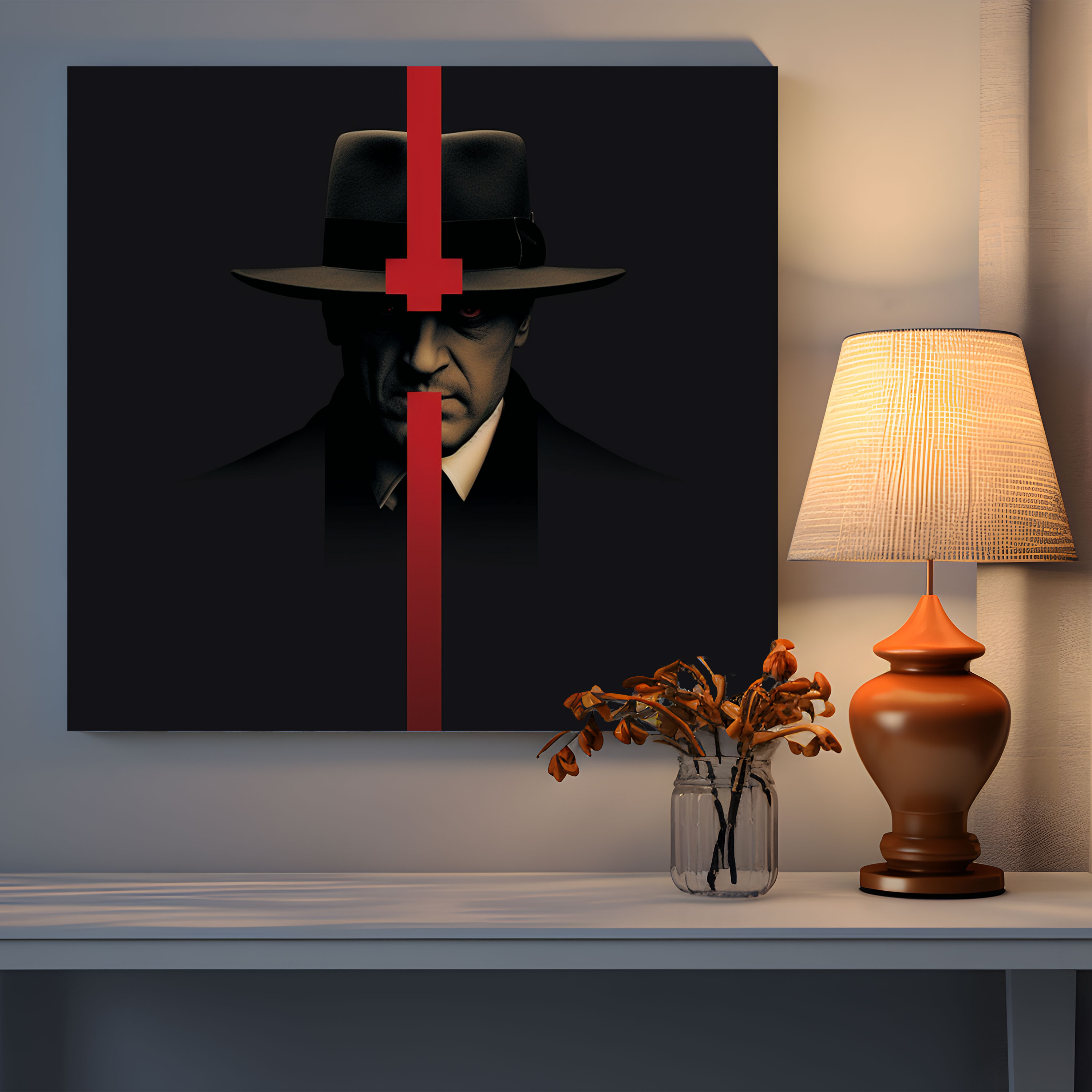 Godfather Canvas Print - Minimalist Modern Art - Godfather, Authority, Home Decoration, Canvas Print