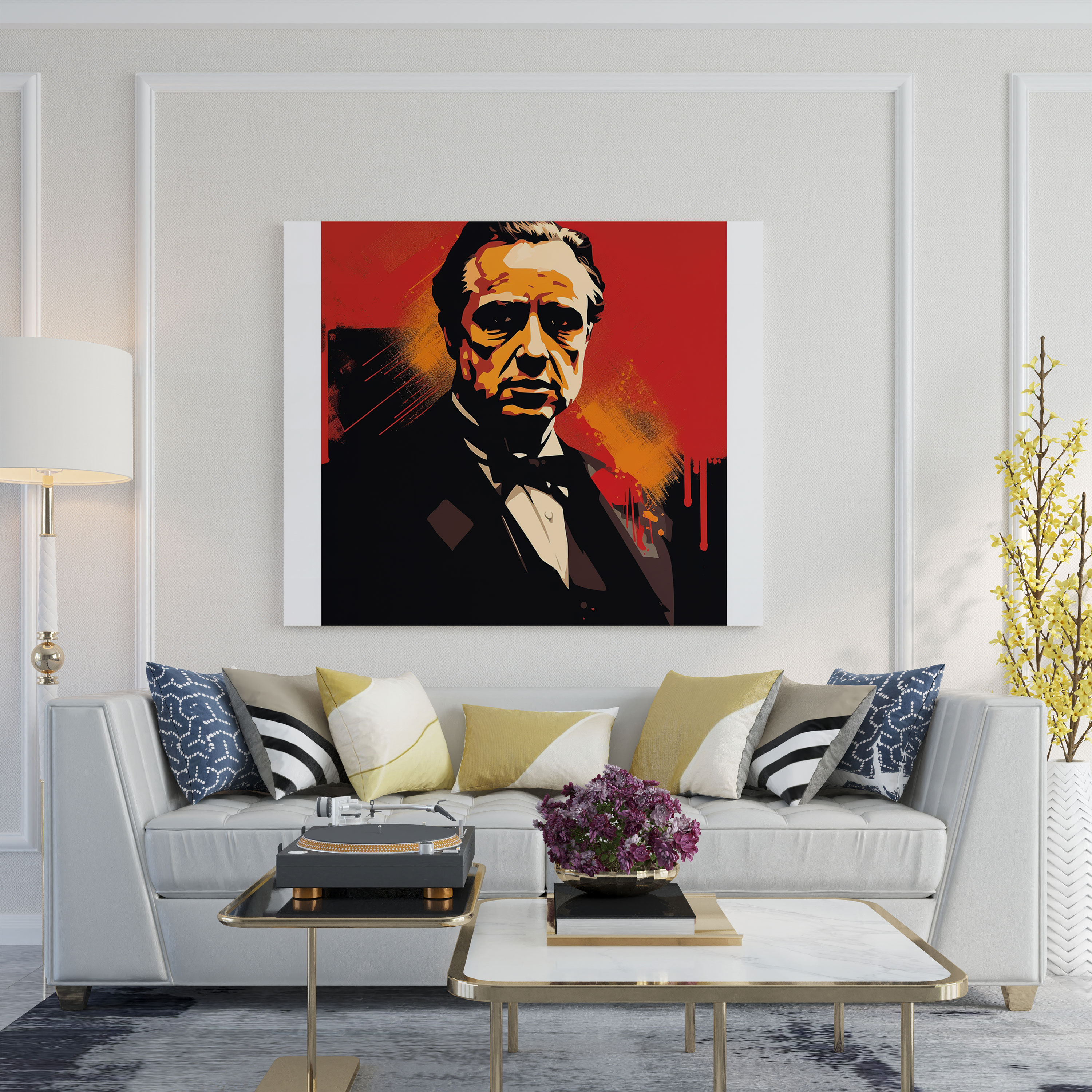 Godfather Canvas Print - Vintage Movie Poster - Godfather, Wall Decoration, Vintage Movie Poster, Canvas Print