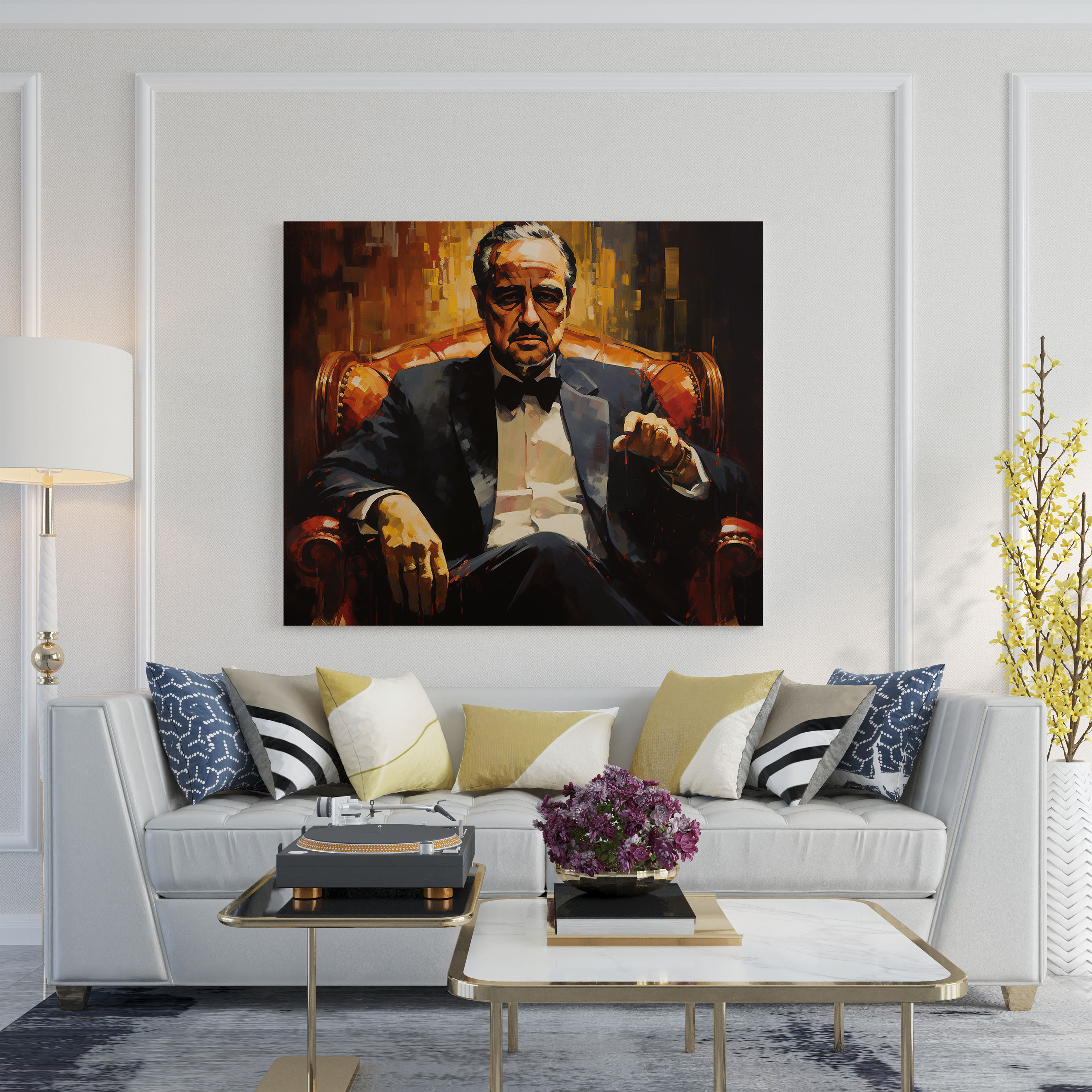 Godfather Canvas Print - Enchanting Oil Painting - Godfather, Wall Art, Canvas Wall Art, Canvas Print