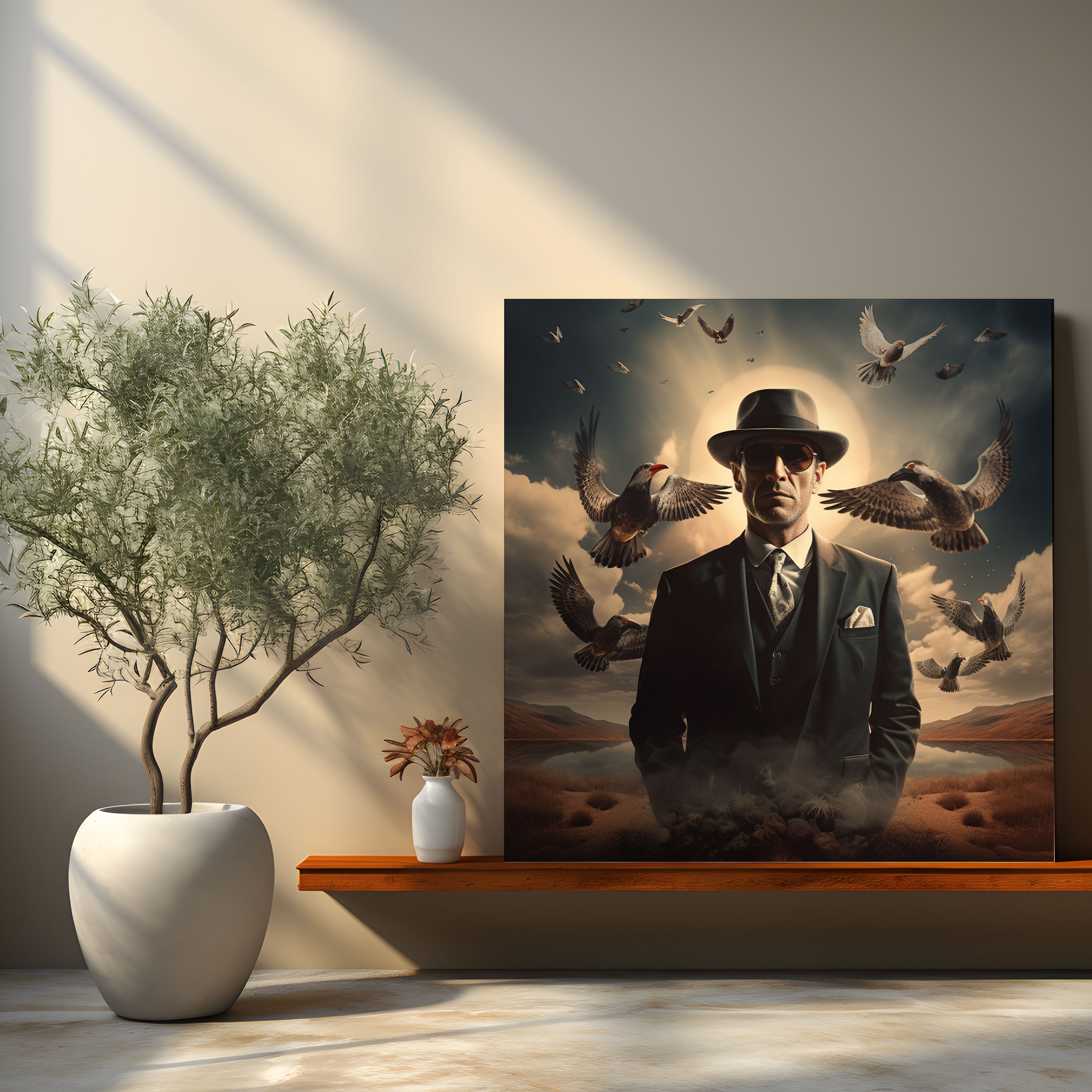 Godfather Canvas Print - Surreal Digital Artwork - Godfather, Wall Decoration, Canvas, Canvas Print