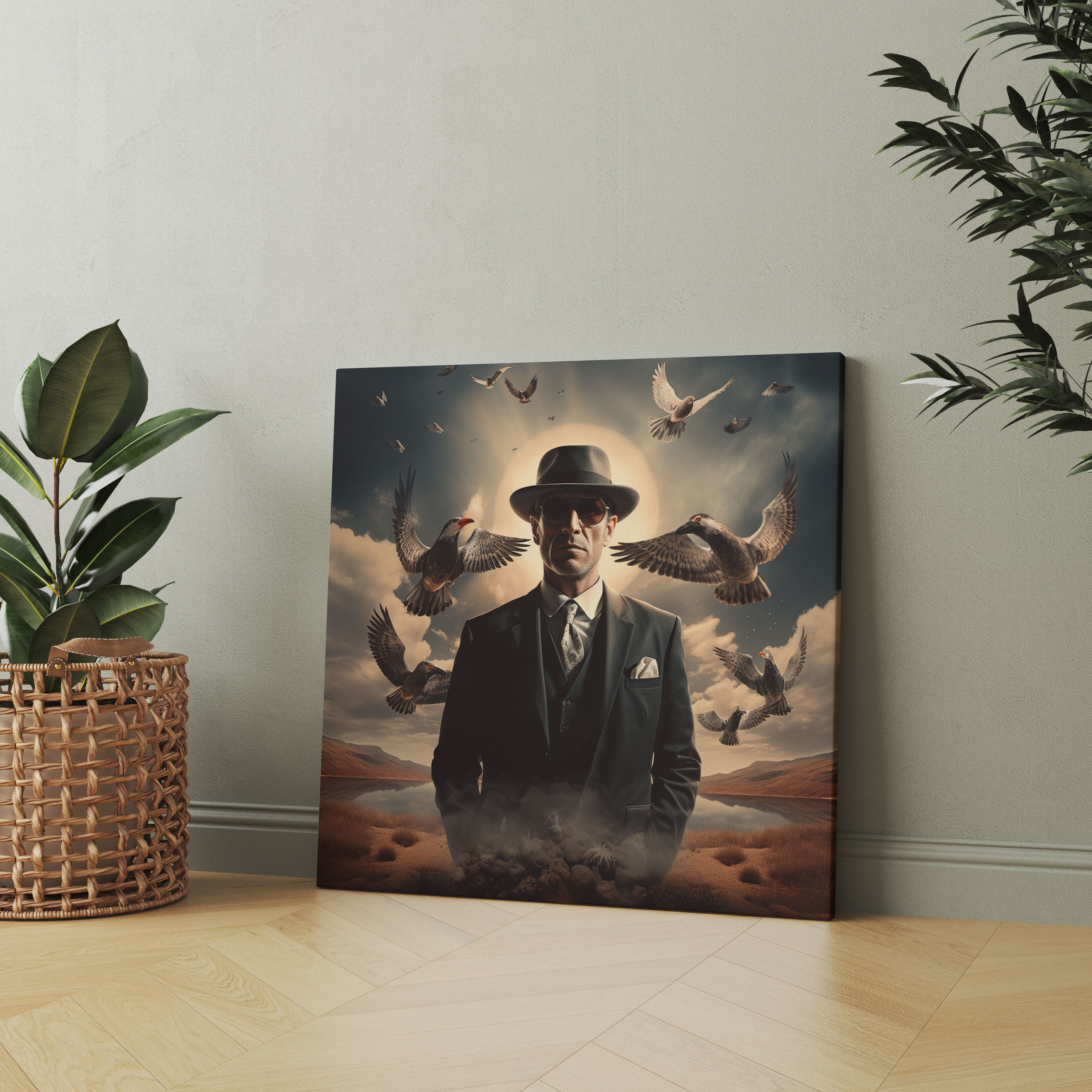 Godfather Canvas Print - Surreal Digital Artwork - Godfather, Wall Decoration, Canvas, Canvas Print