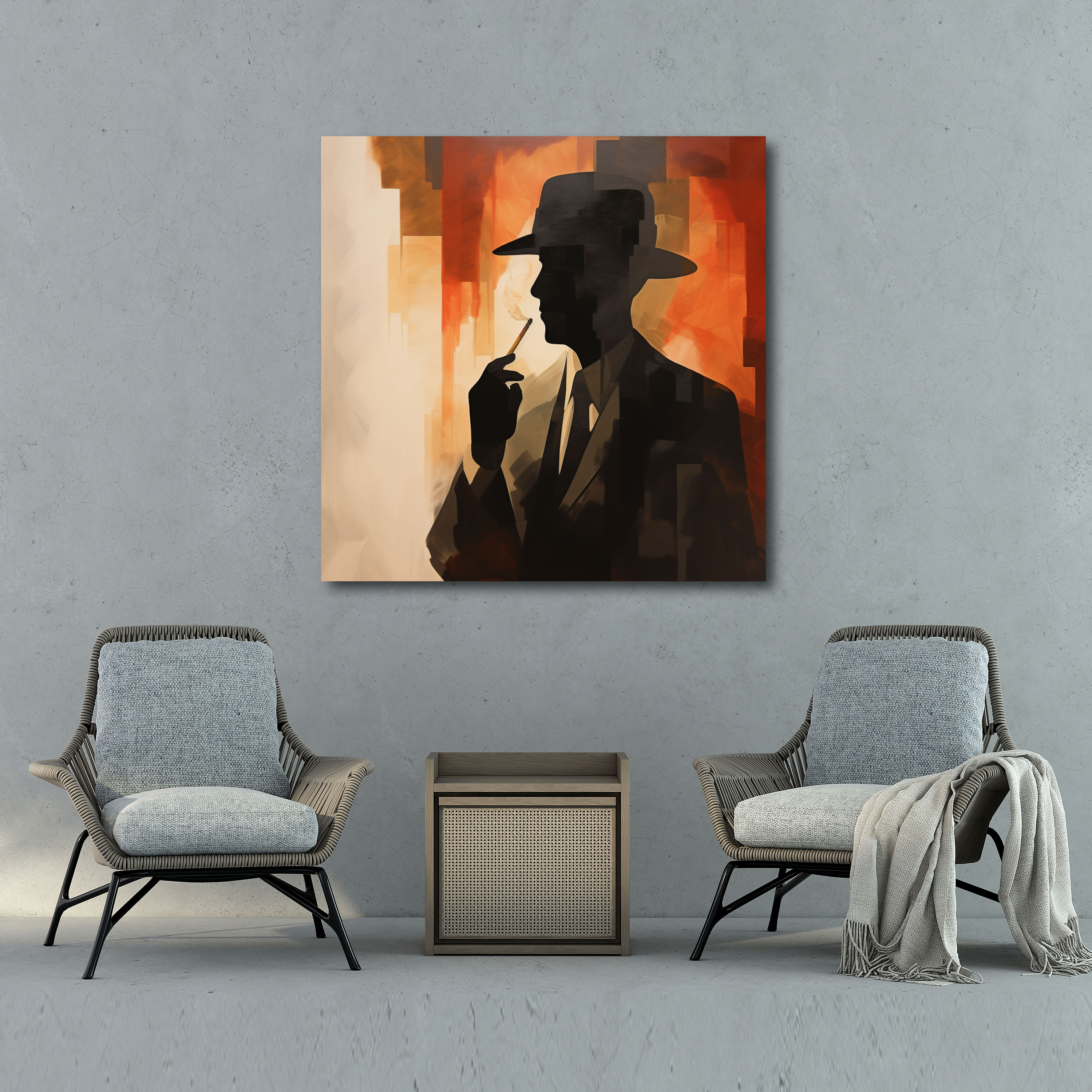 Godfather Abstract Modern Canvas Print - Godfather, Home Decoration, Wall Art, Premium Materials