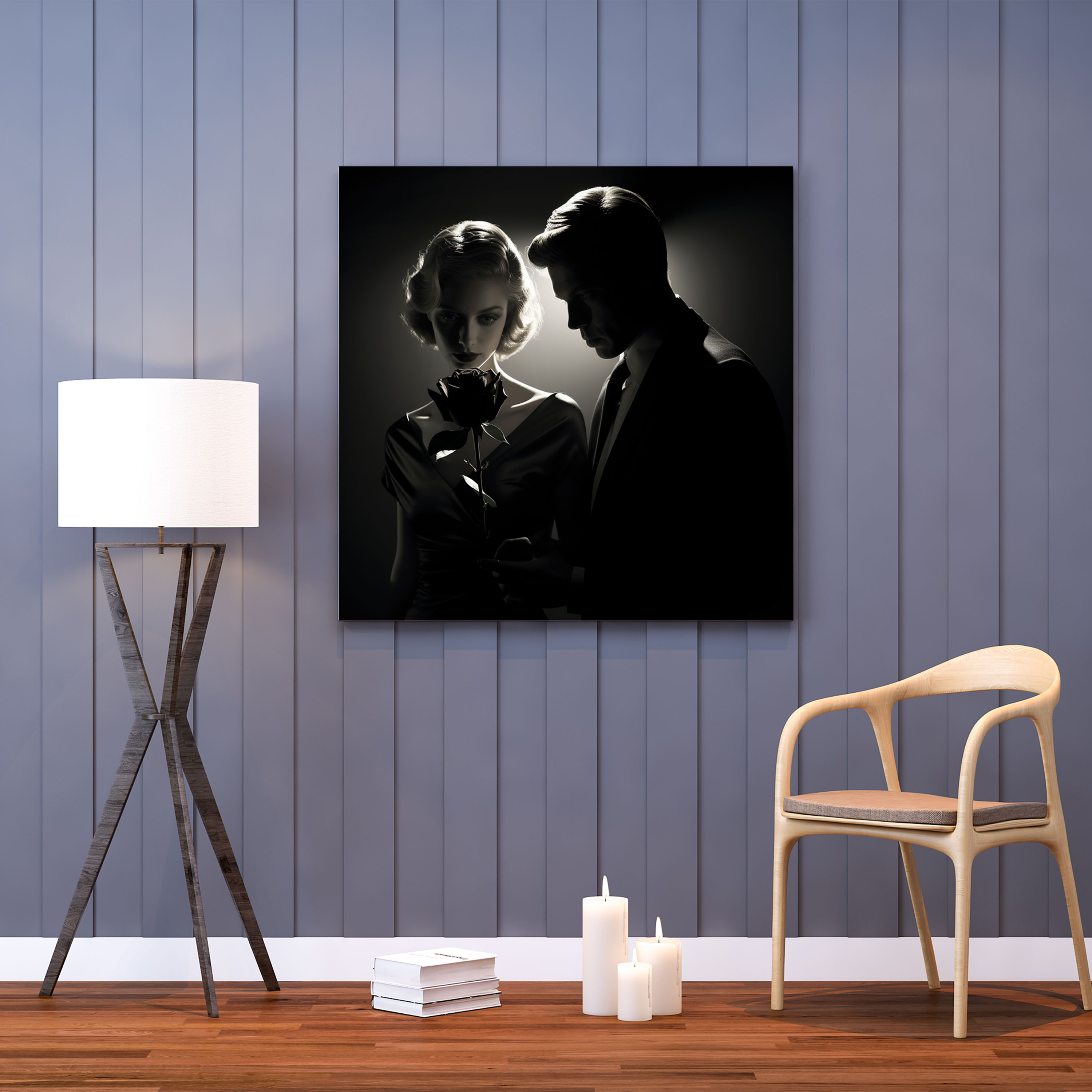 Godfather Film Noir Canvas Print - Godfather, Wall Decoration, Canvas Print, Wall Art