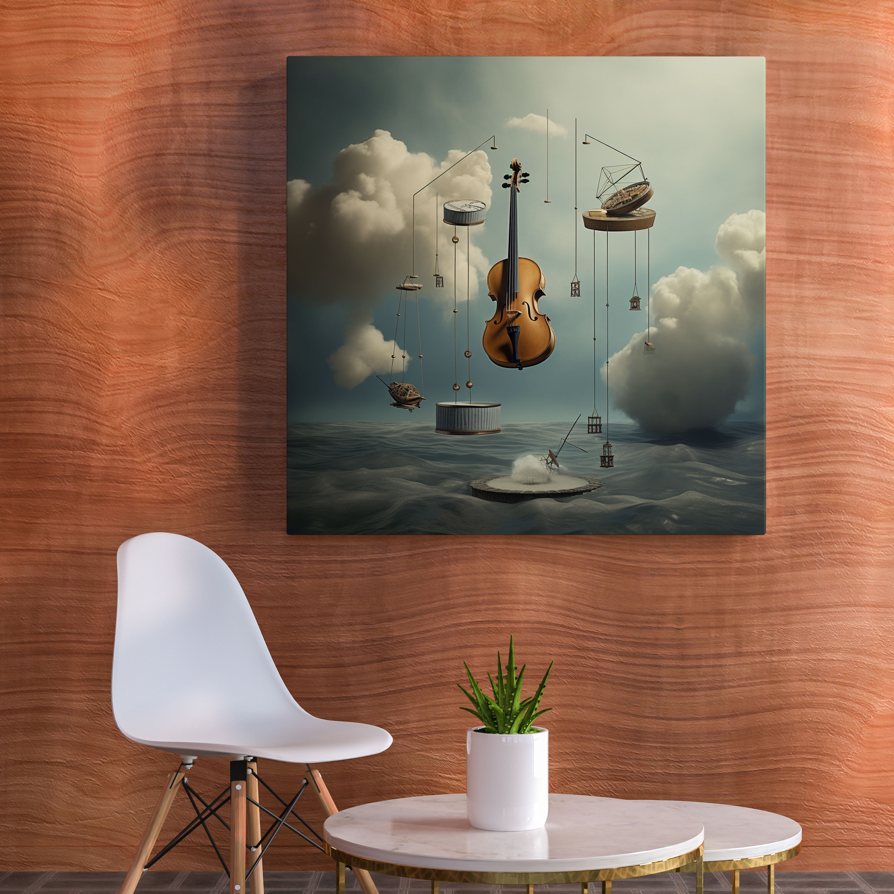 Godfather Surreal Canvas Print - Godfather, Imagination, Canvas Print, High Quality