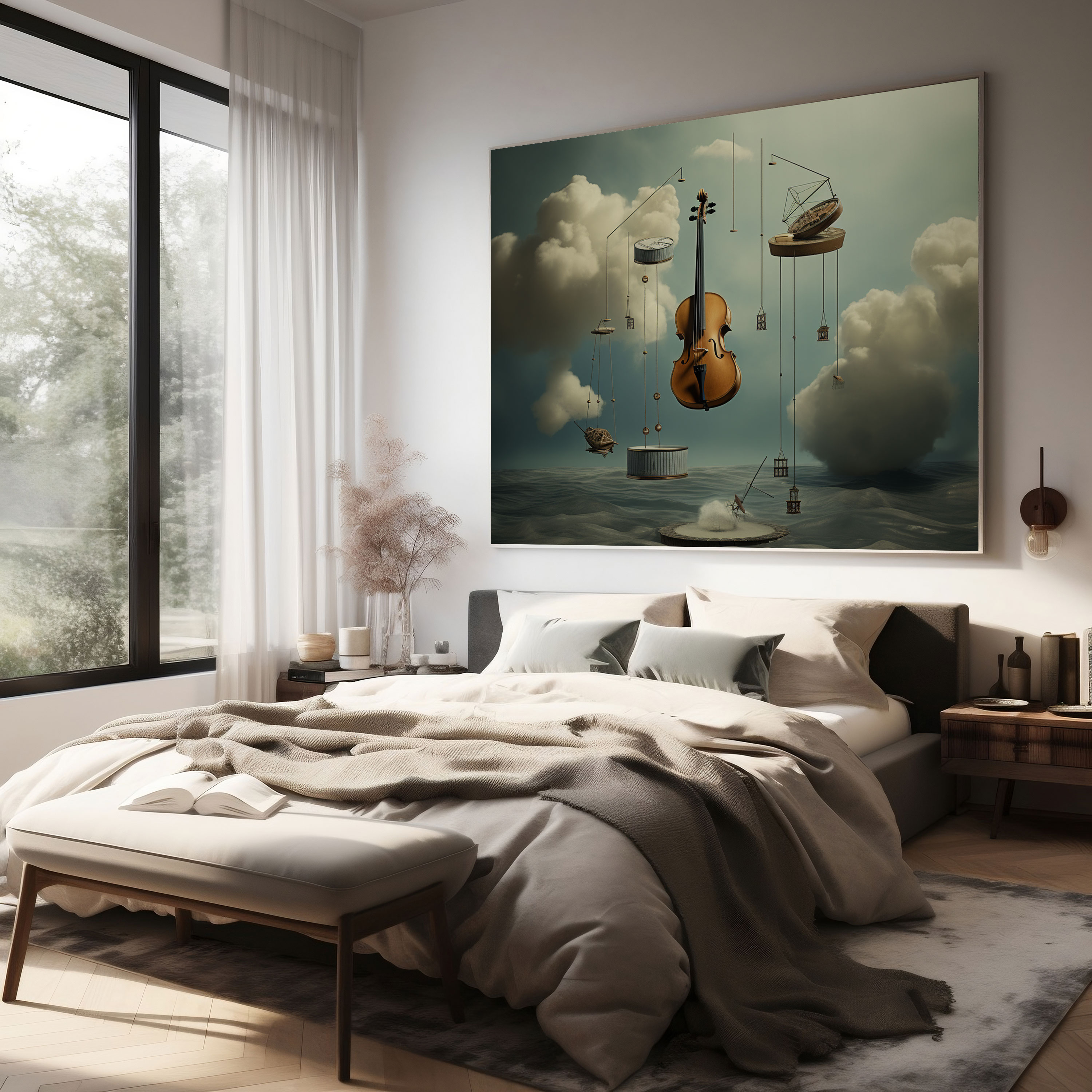 Godfather Surreal Canvas Print - Godfather, Imagination, Canvas Print, High Quality