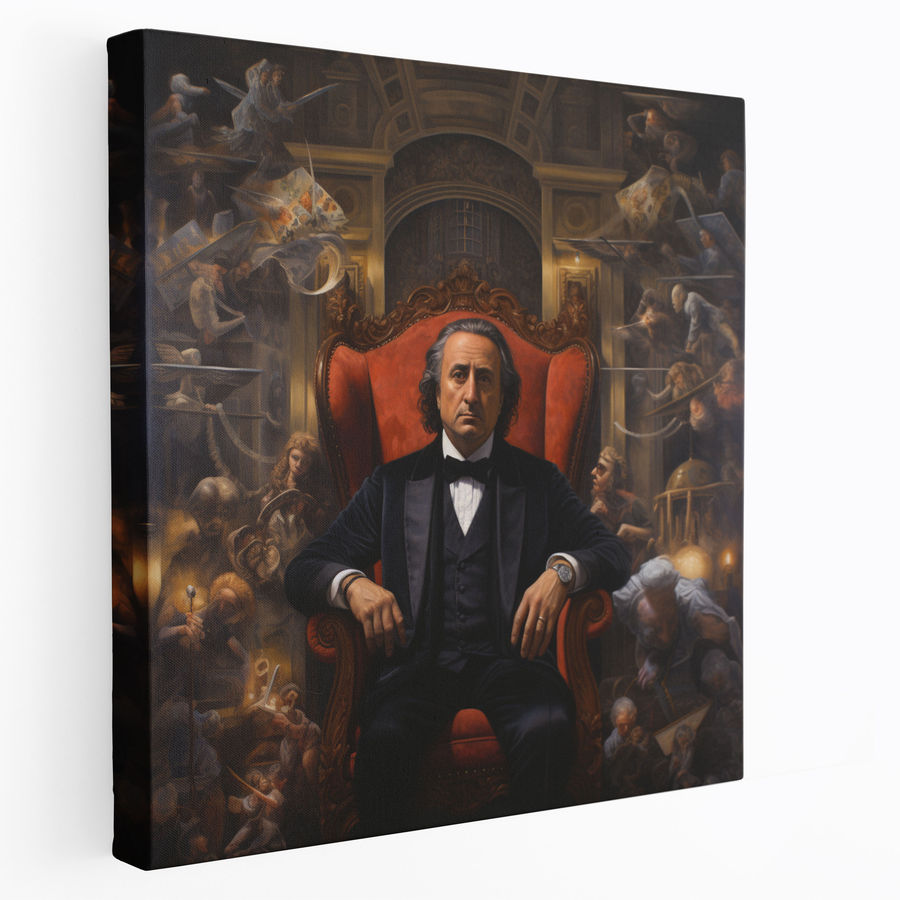 Godfather Renaissance-Style Canvas Print - Godfather, Wall Decoration, Canvas Print, Symbolism