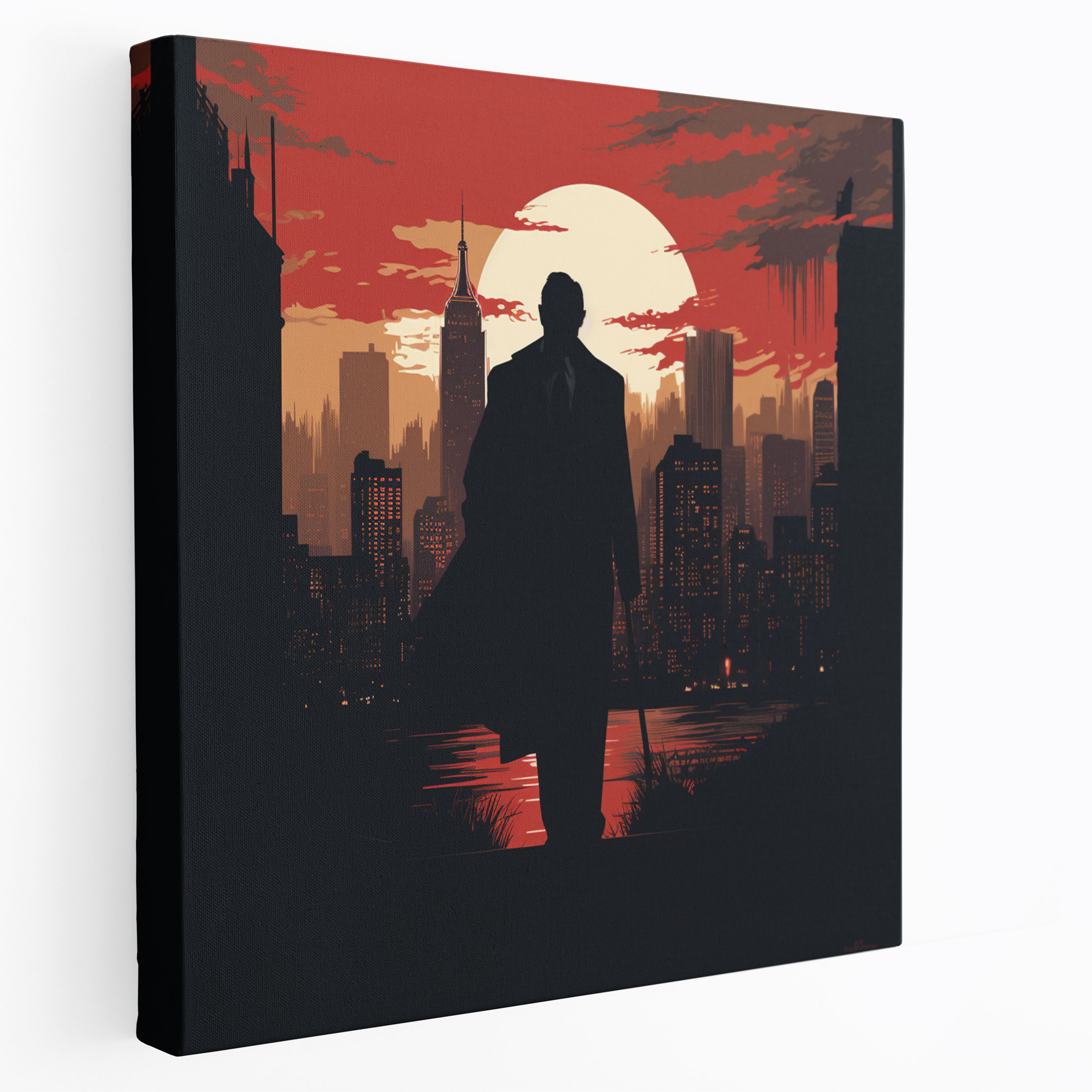 Godfather Canvas Print - Retro-Inspired Poster - Godfather, Retro-Inspired Poster, Godfather, Canvas Print