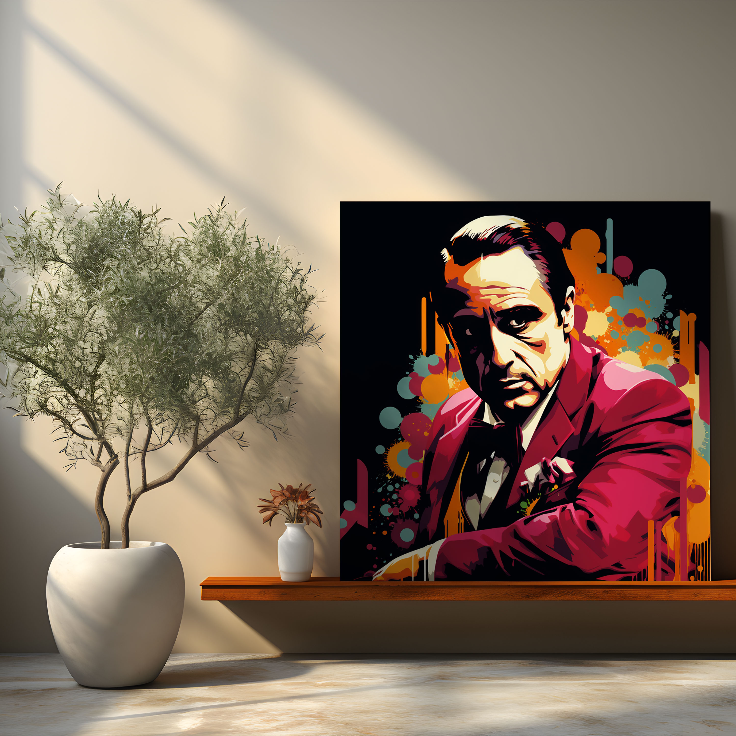 Godfather Canvas Print - Pop Art Portrait - Godfather, Canvas Wall Art, Godfather, Wall Art